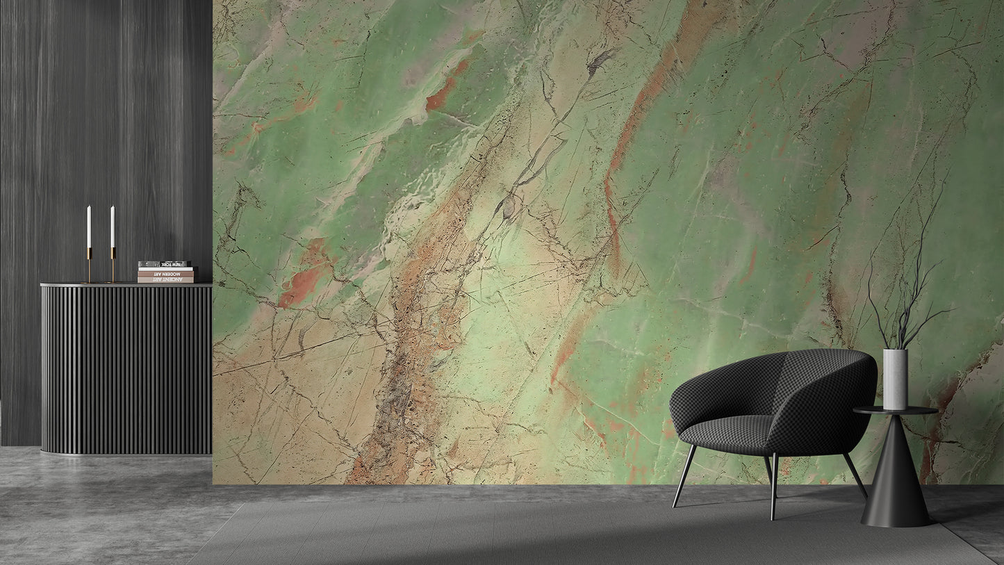 Acid Emerald Green Marble