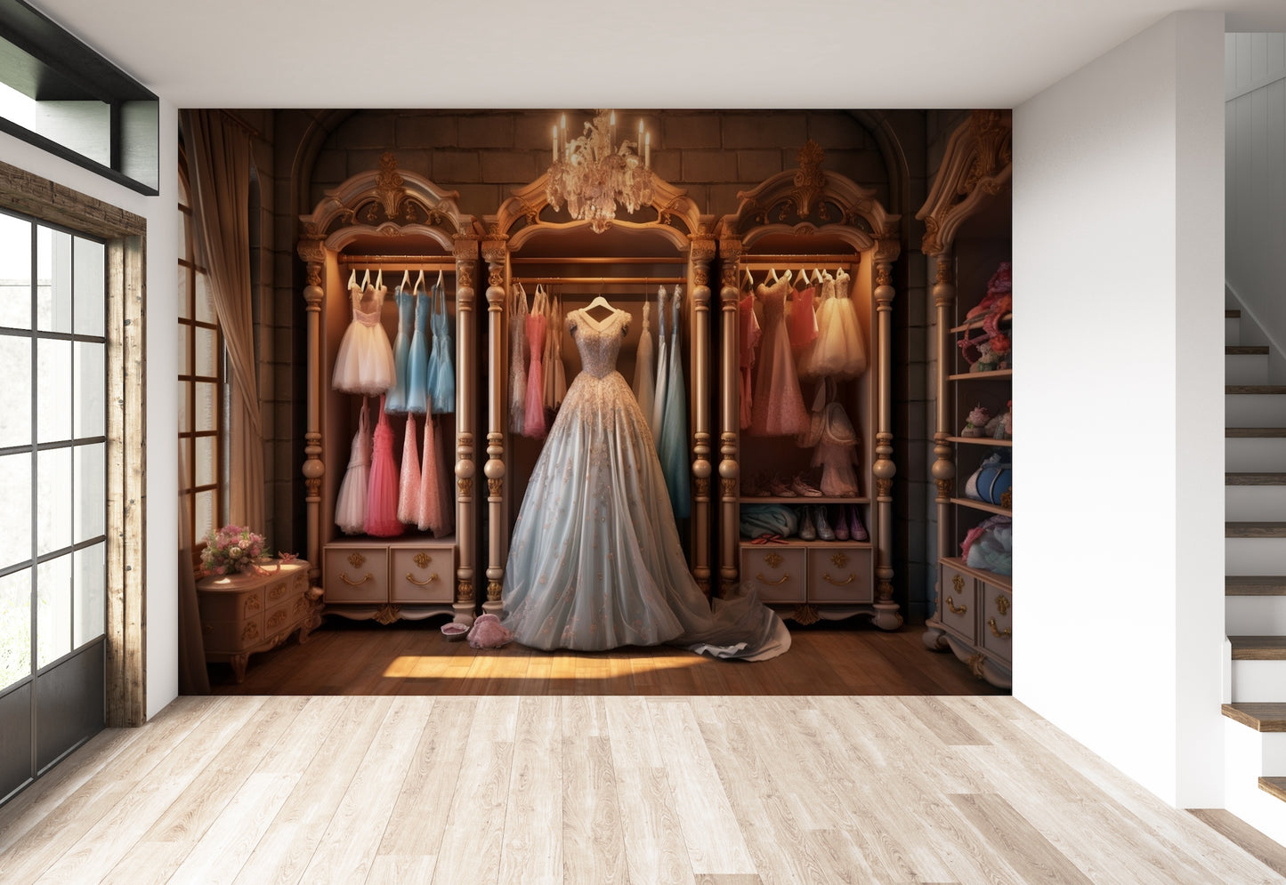 Aparadores Con Vestidos Estilo Princesas