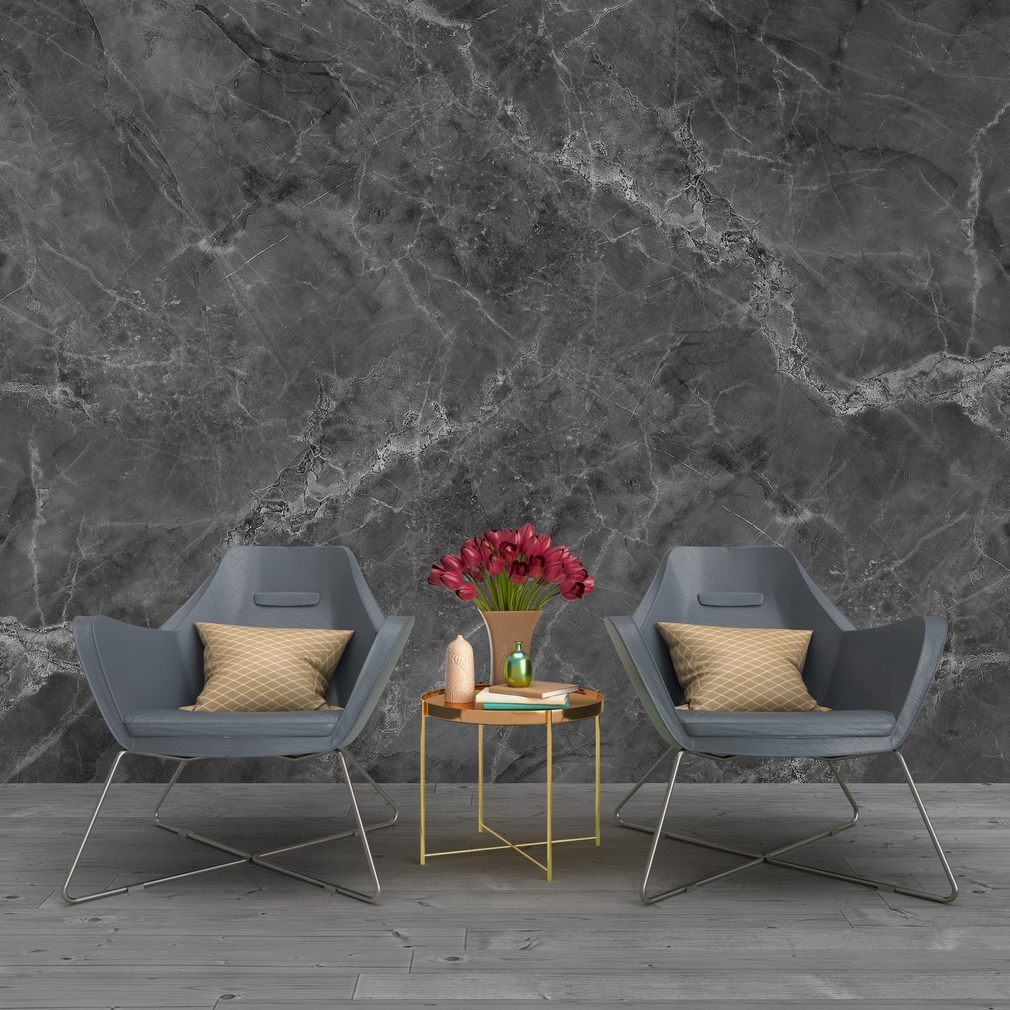 Elegante Muro Mármol Gris III