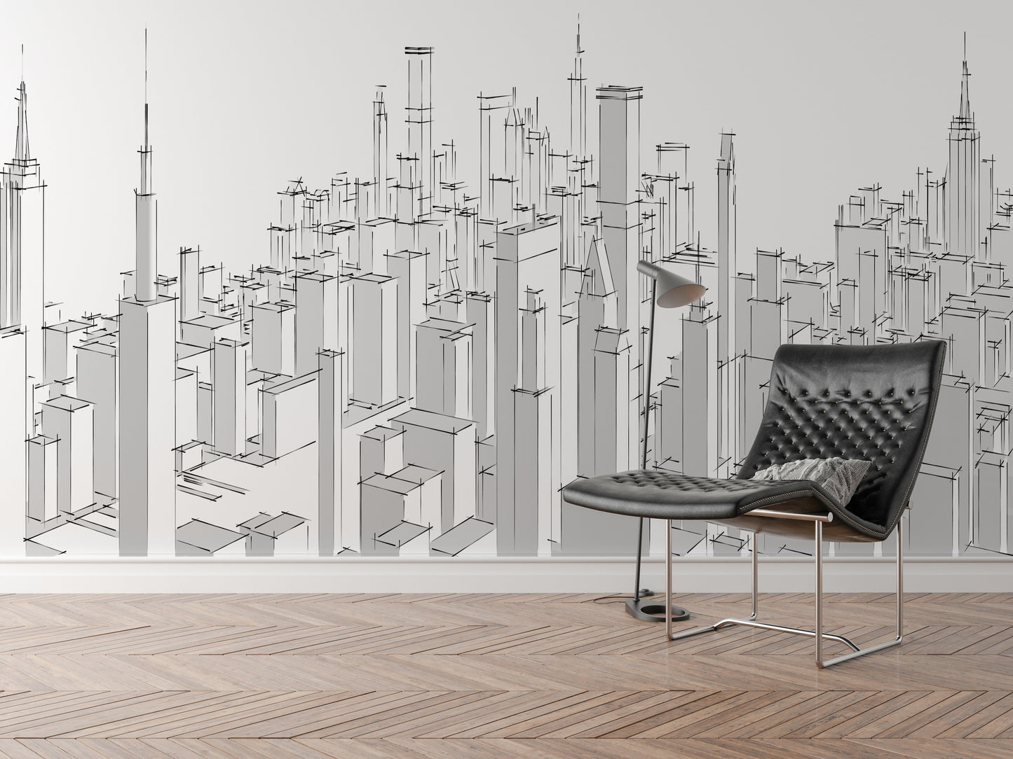 Sketch Edificios a Línea