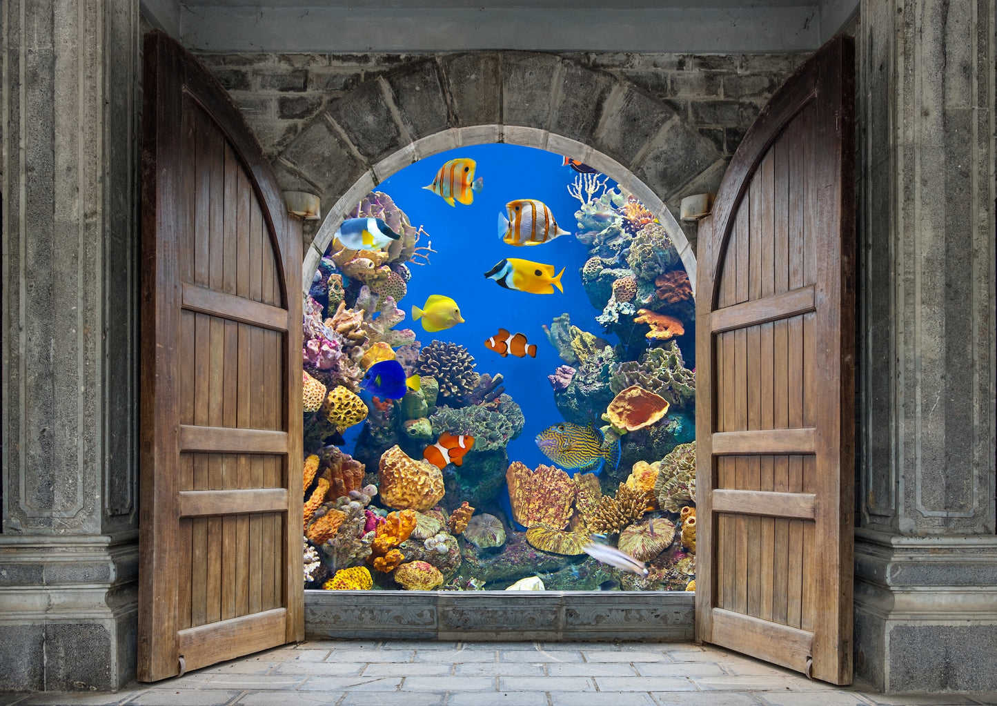 Puertas de Castillo con Diferentes Vistas