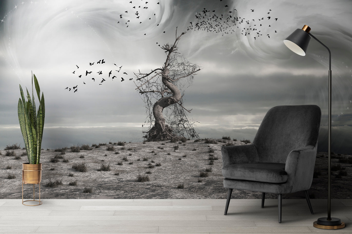 Arbol Mágico Misterioso y Aves