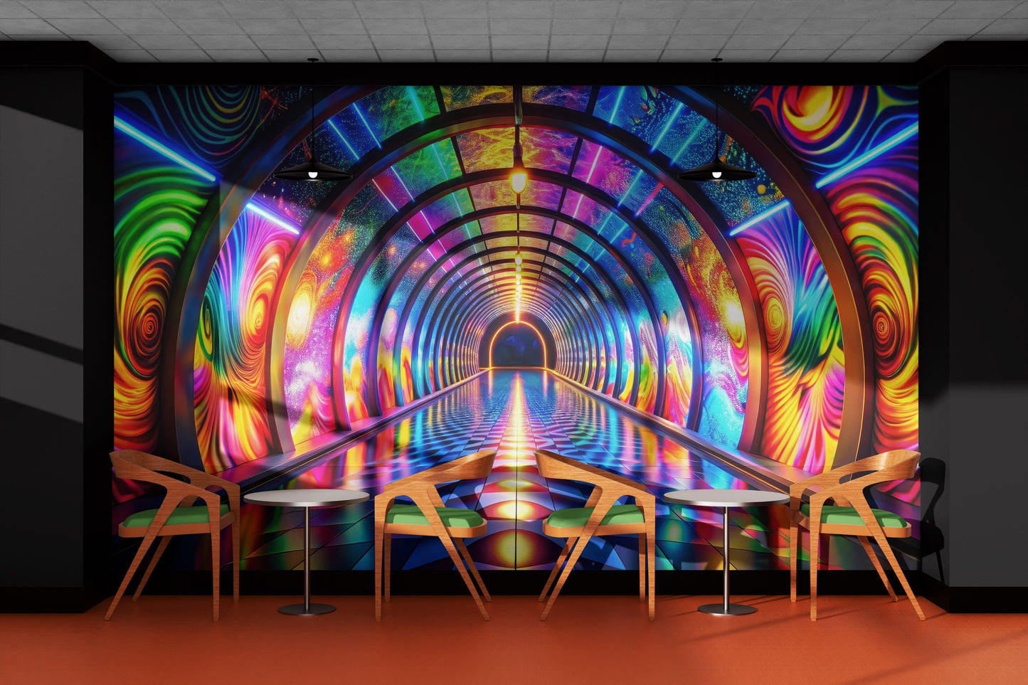 Tunel Colores Psicodélicos