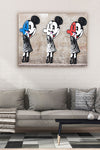 Canvas Bansky Mickey Mouse