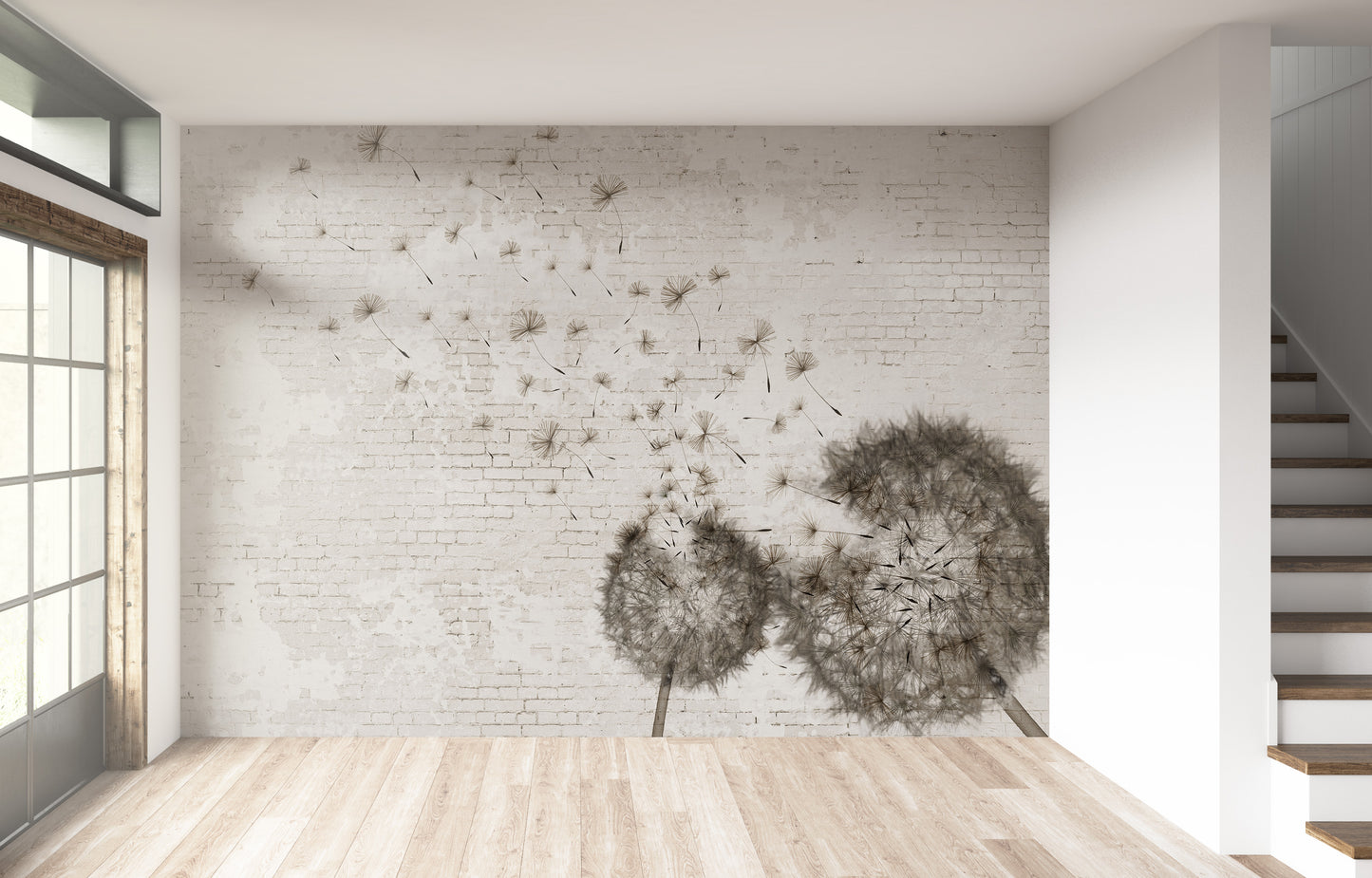 Muro Ladrillo Off White y Dandelion