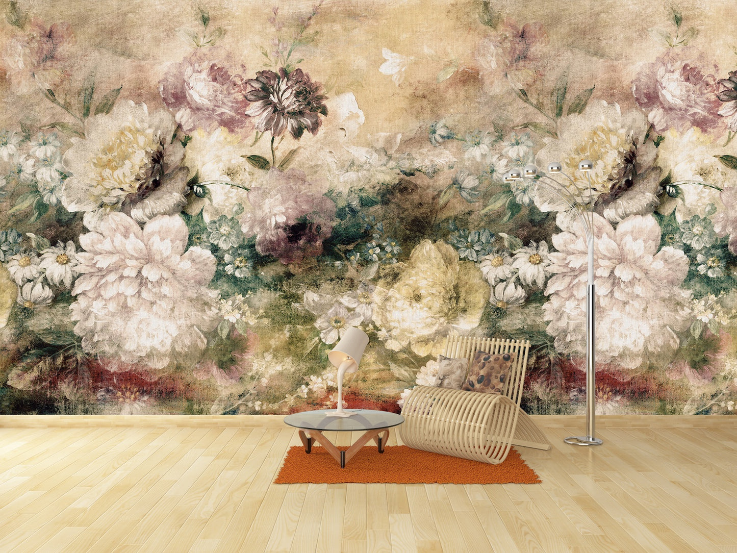 Arreglo Floral Vintage Grunge