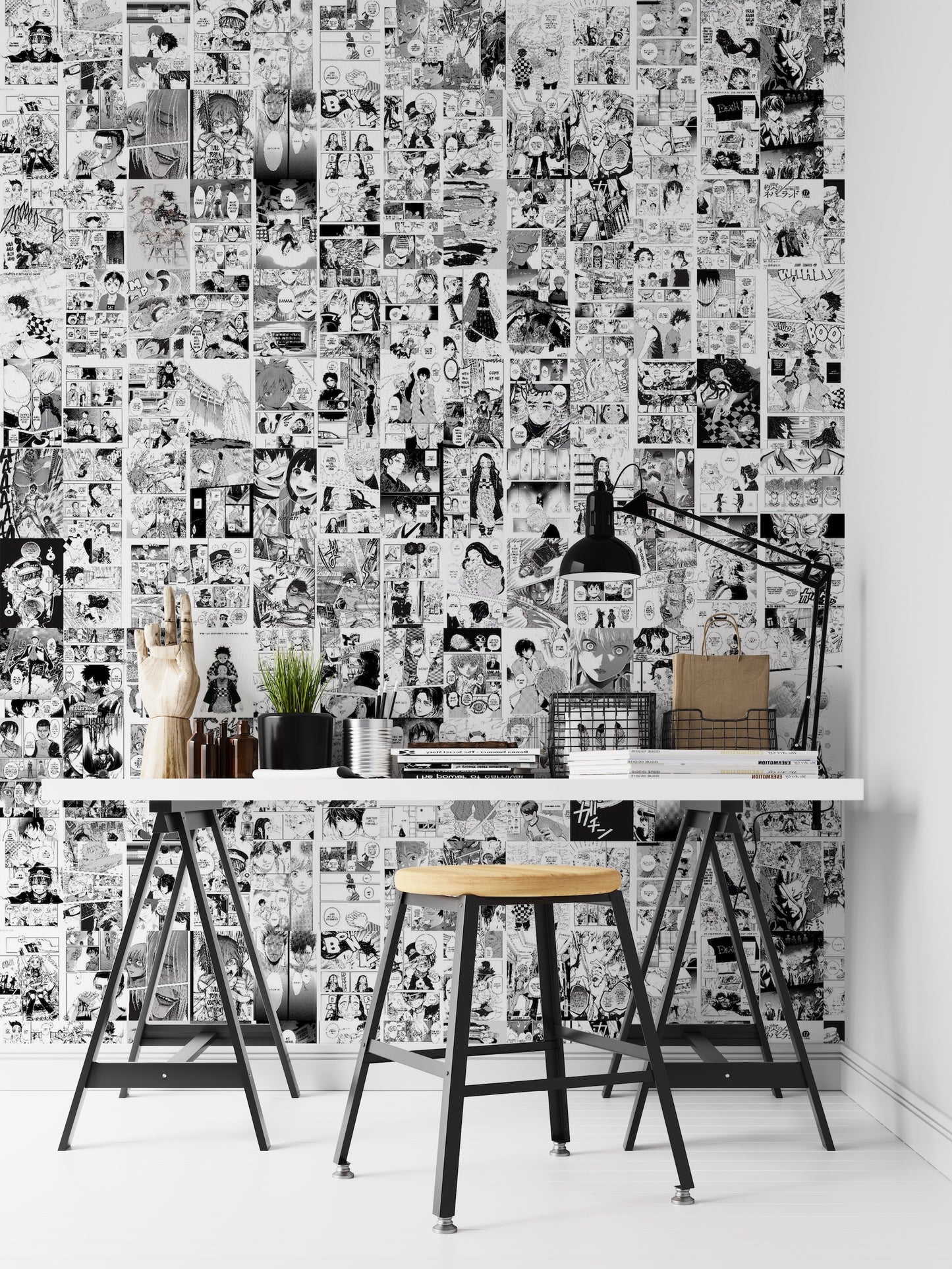 Anime Manga Comic Art Collage