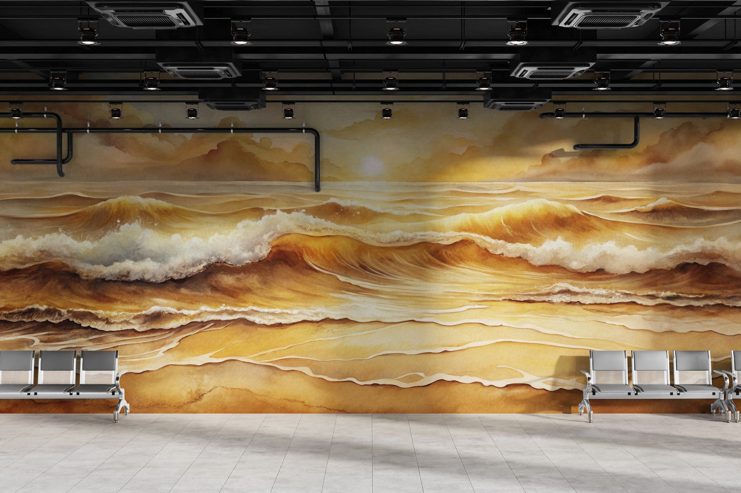 Golden Waves & Beach