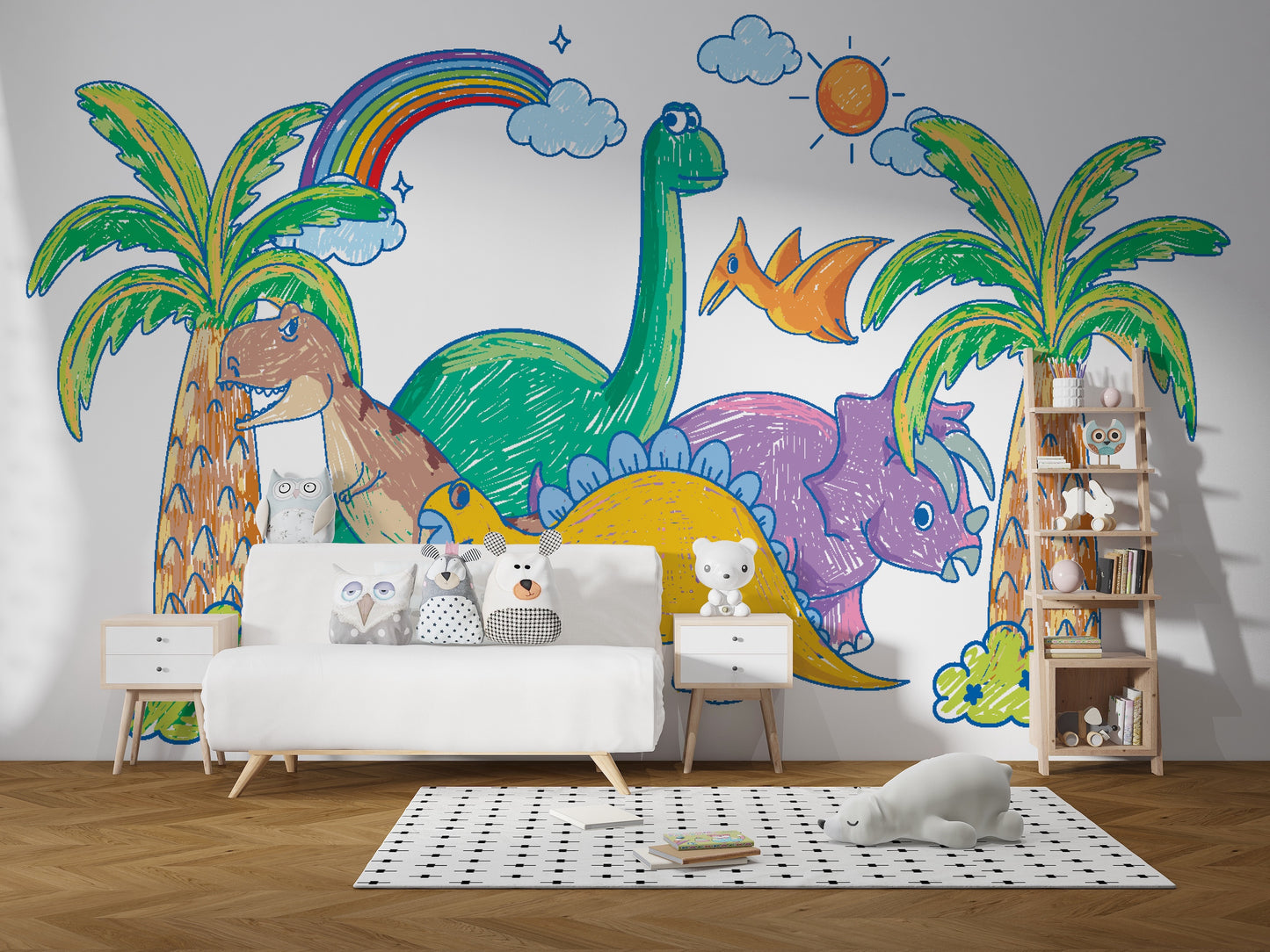 Dinosaurios de Crayones