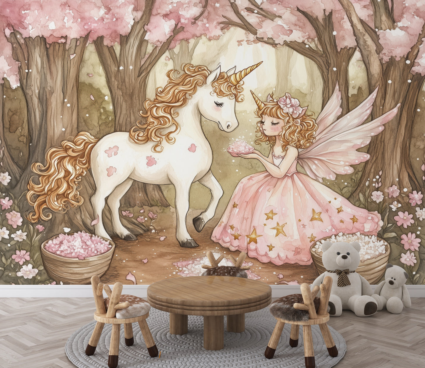 Bosque, Unicornio y Princesa