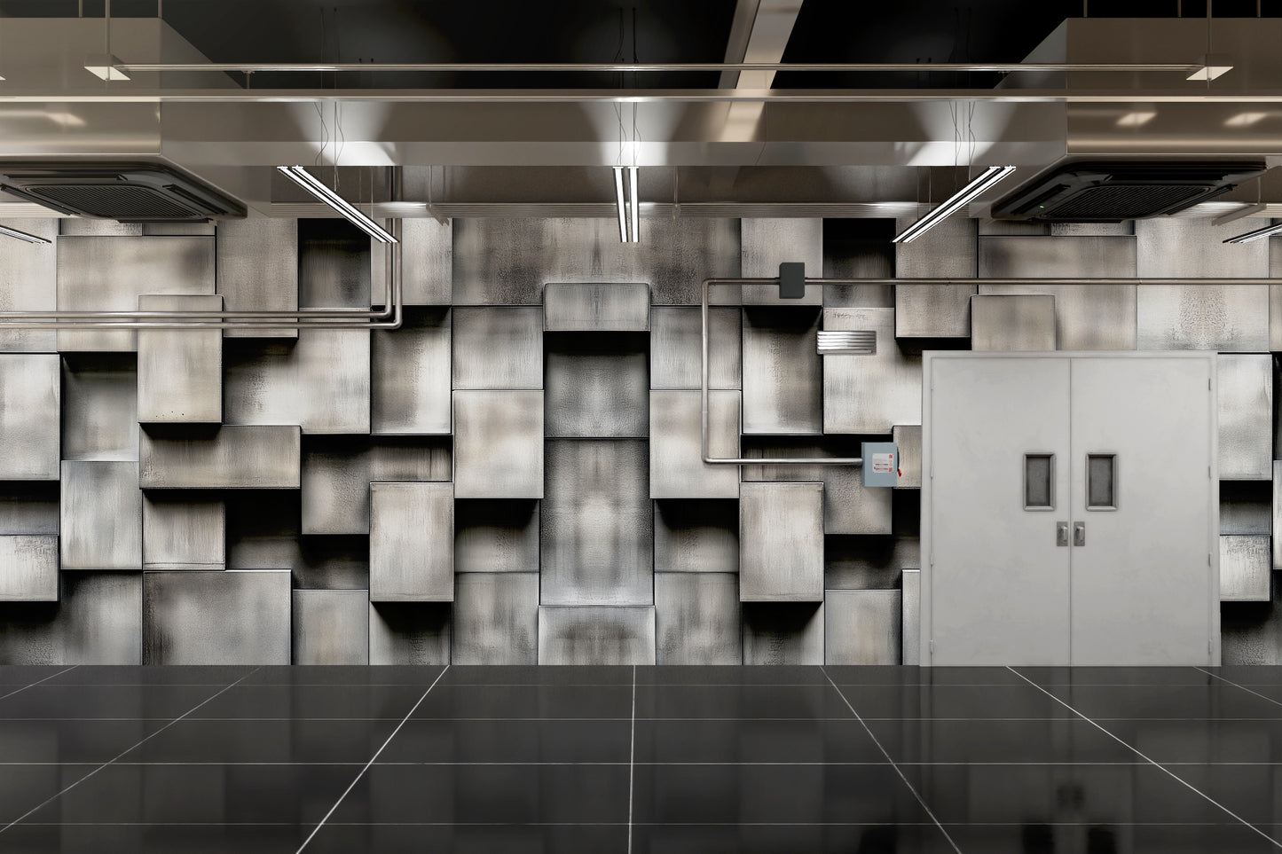 Muro Concreto Efecto 3D I