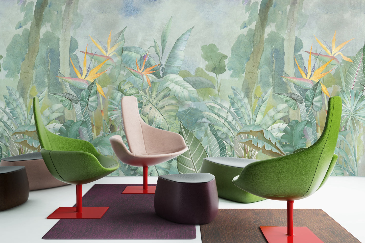 Acuarela Jardín Tropical