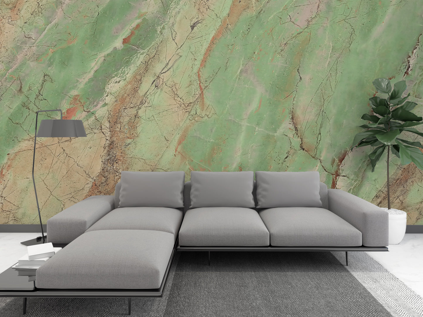 Acid Emerald Green Marble