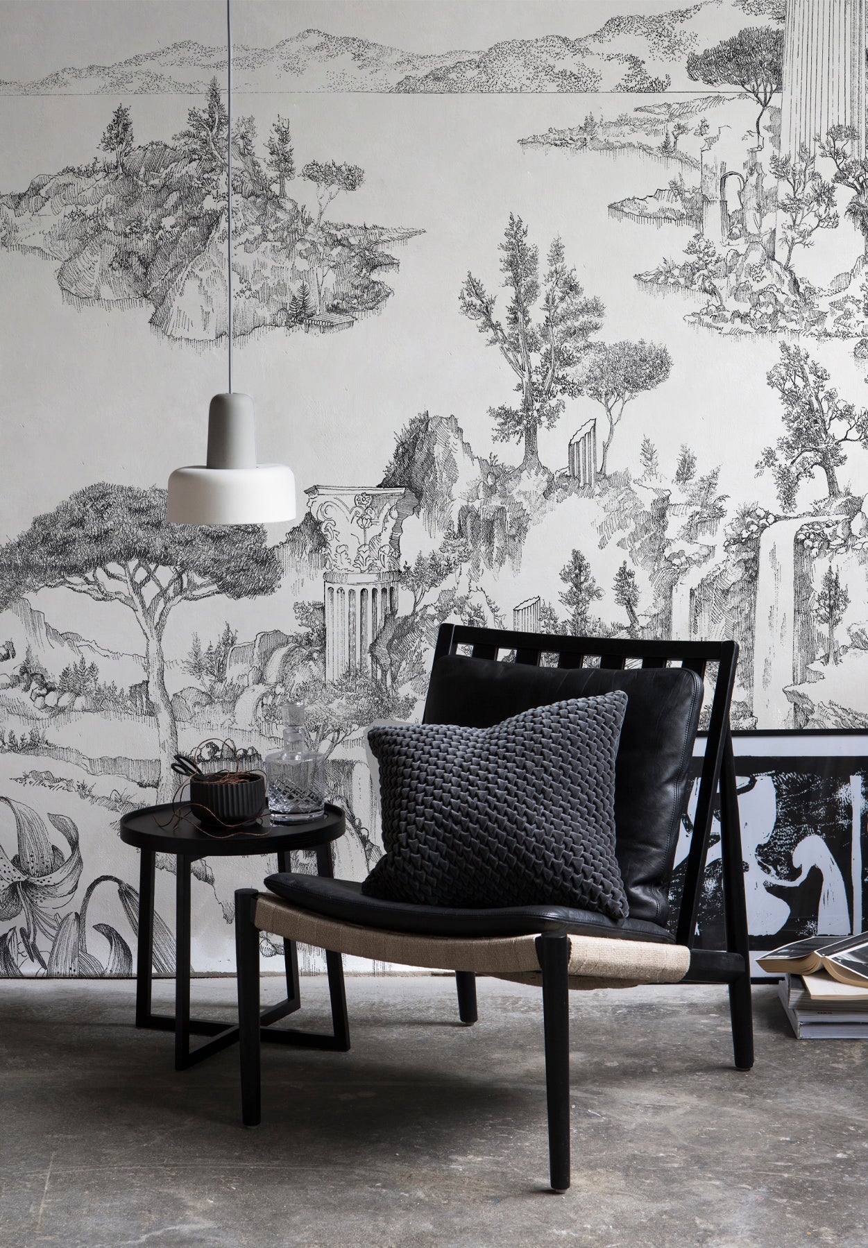 Paisaje Columnas y Cascadas