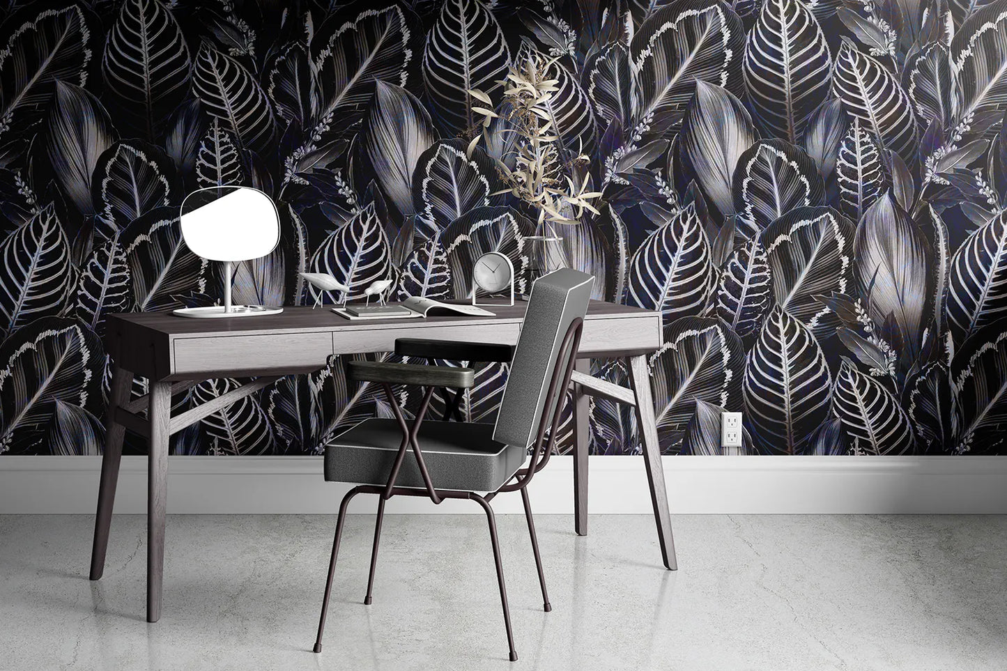 Hojas Tropicales Negras