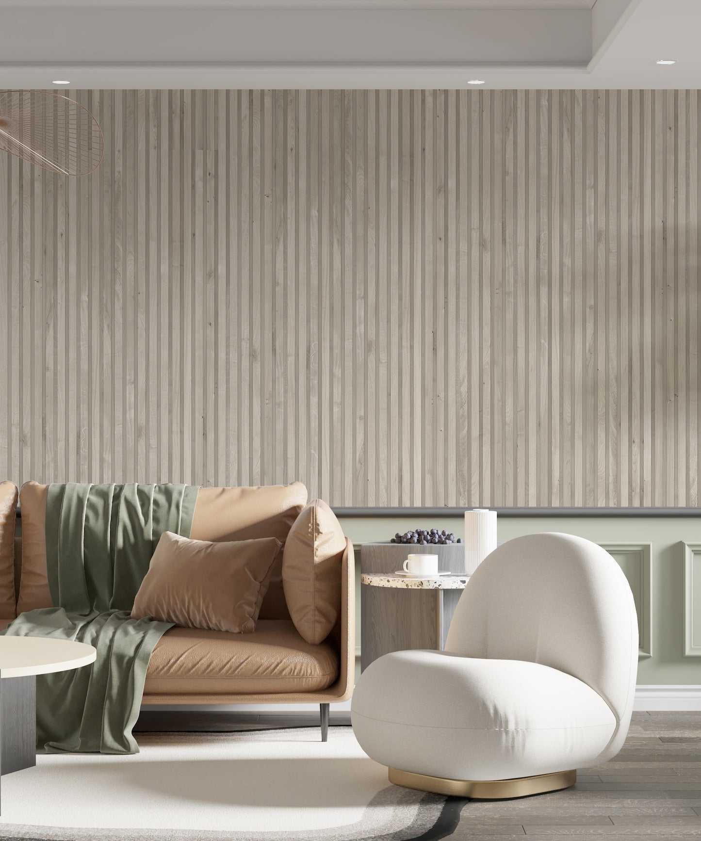 Imitación Lambrín de Madera White Wood