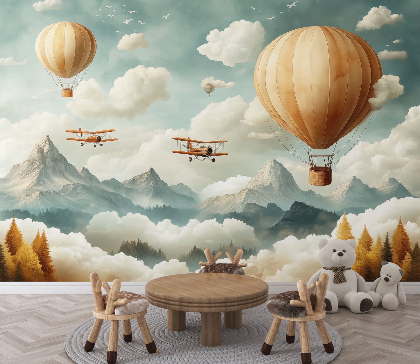 Montañas, Avionetas y Globos