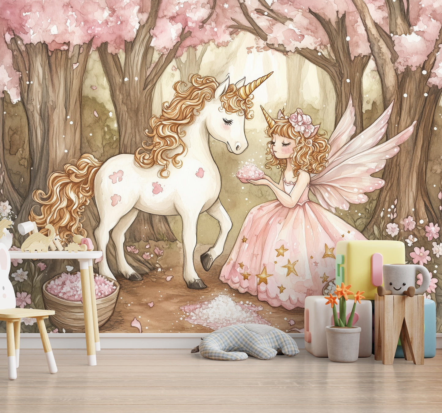 Bosque, Unicornio y Princesa