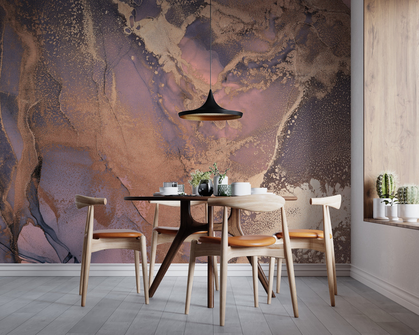 Marmoleado Lilas y Bronce