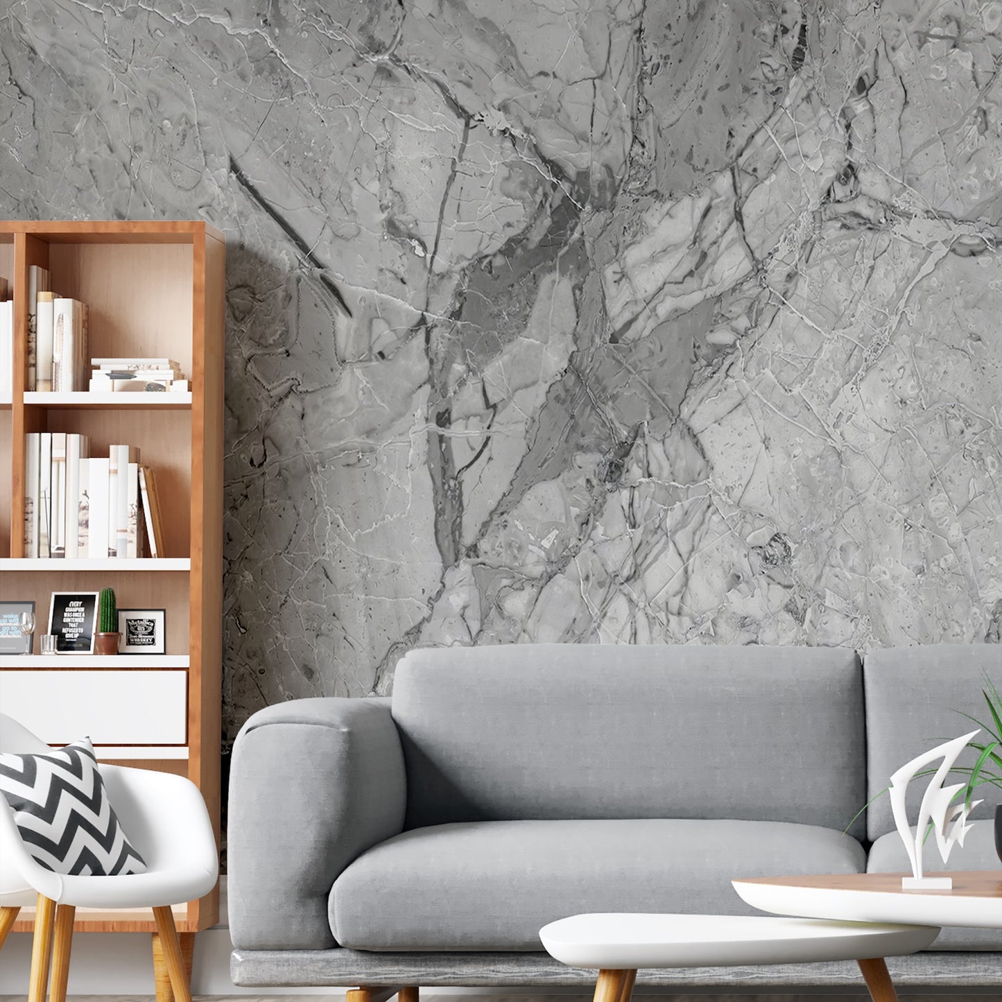 Elegante Mármol Gris Medio