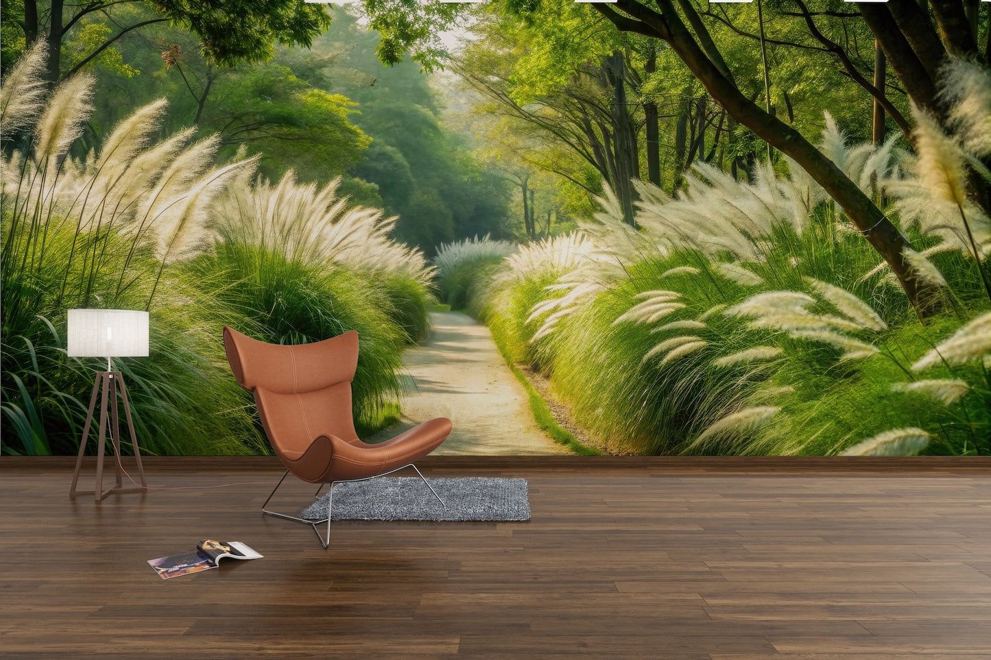 Camino Entre Arbusto y Arboles