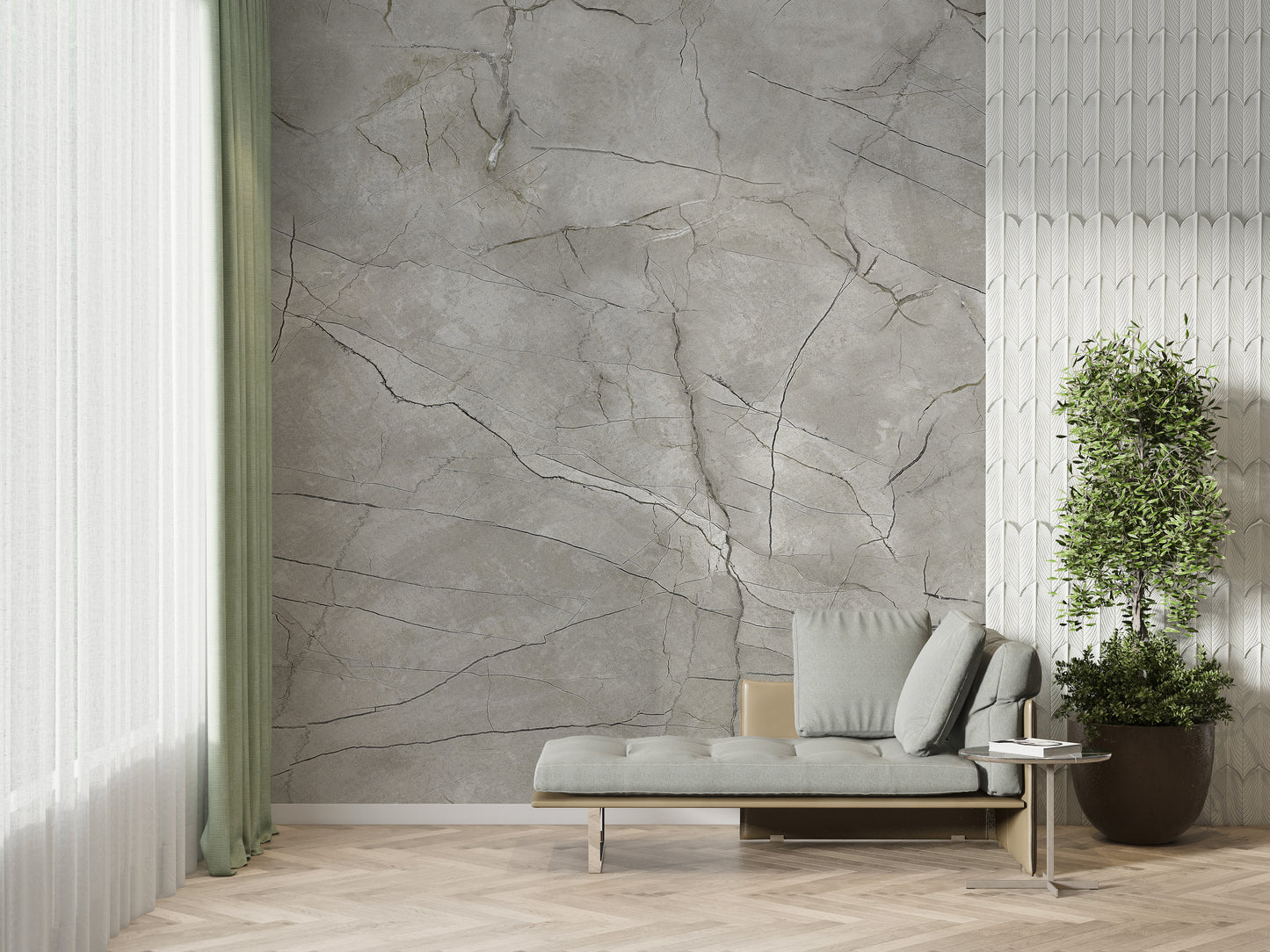 Marmol Greige Concreto con Venas Negras