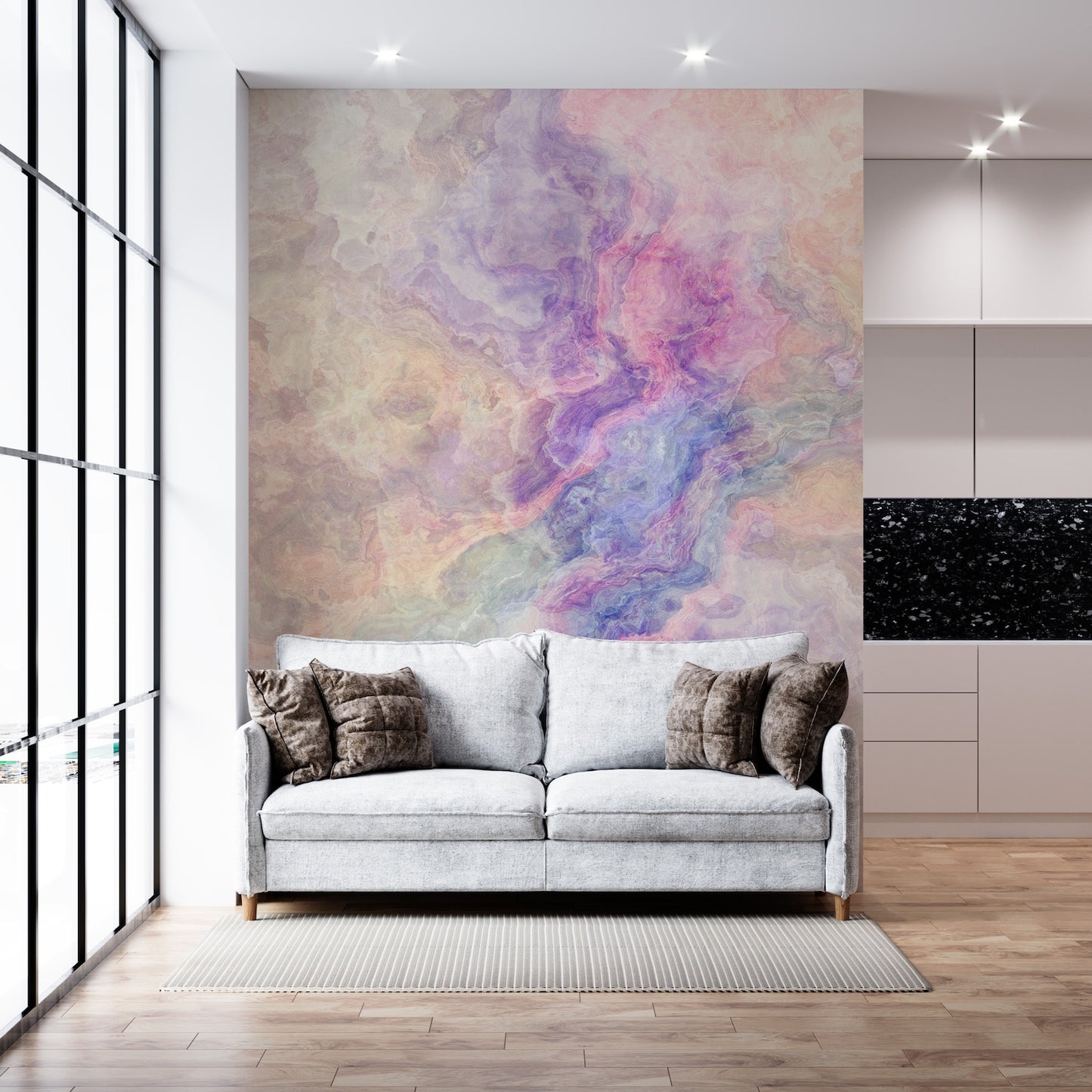 Rainbow Colored Marble
