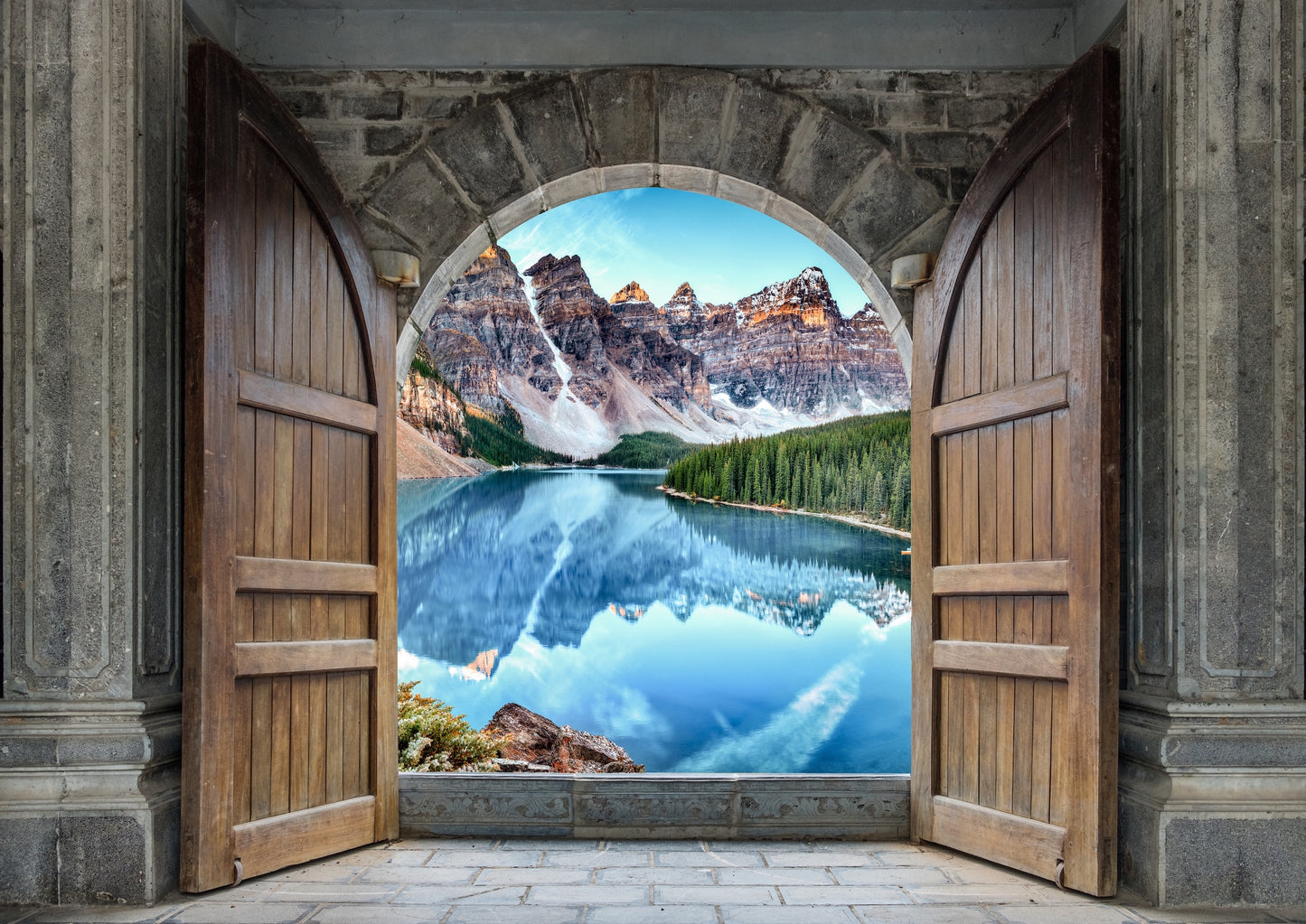 Puertas de Castillo con Diferentes Vistas