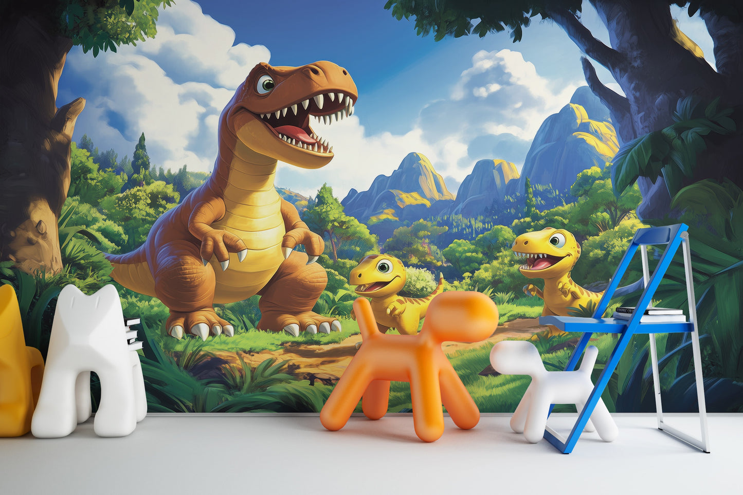 T-Rex Dino Kids & Dad