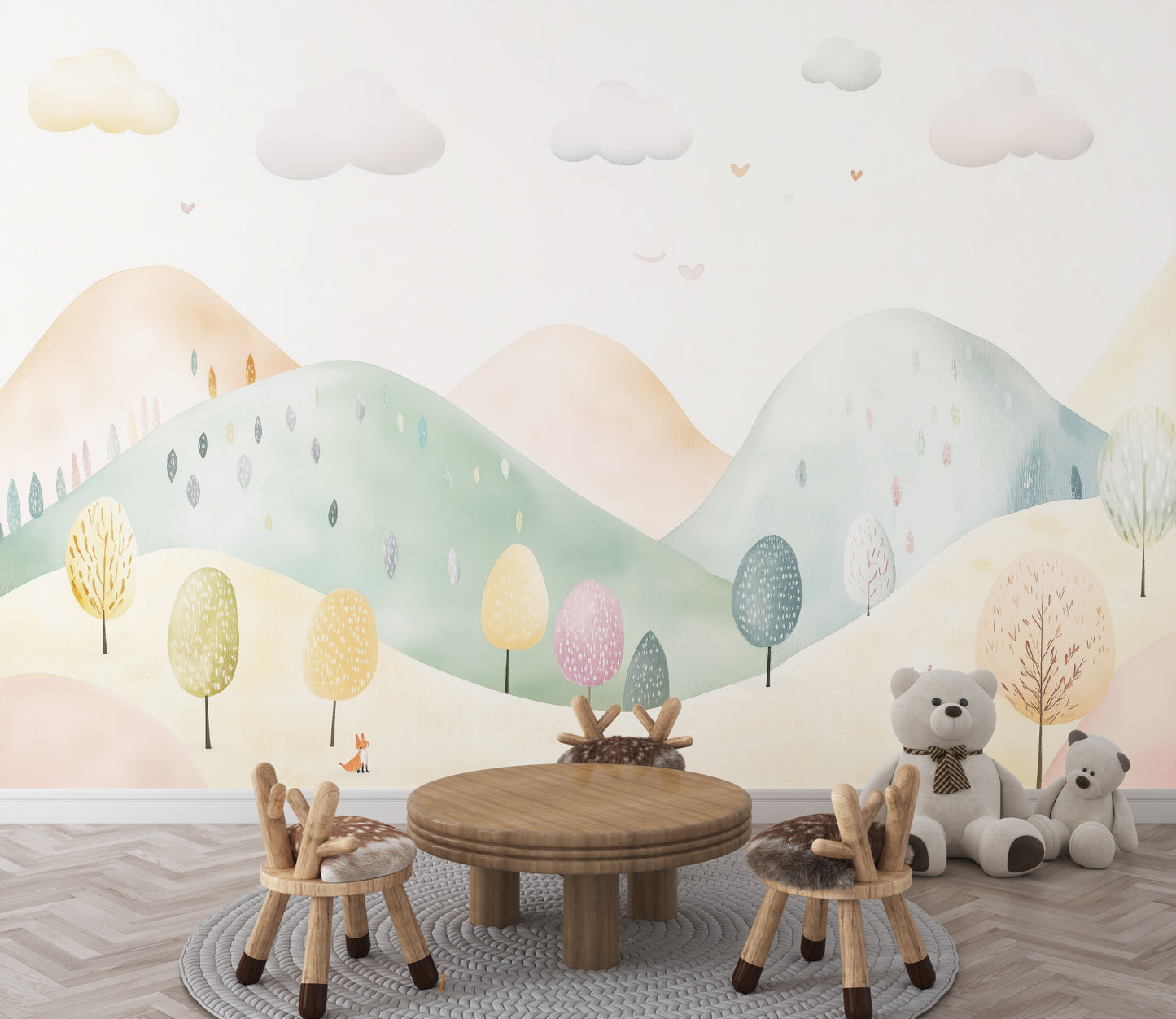 Hermoso Paisaje Ilustrado
