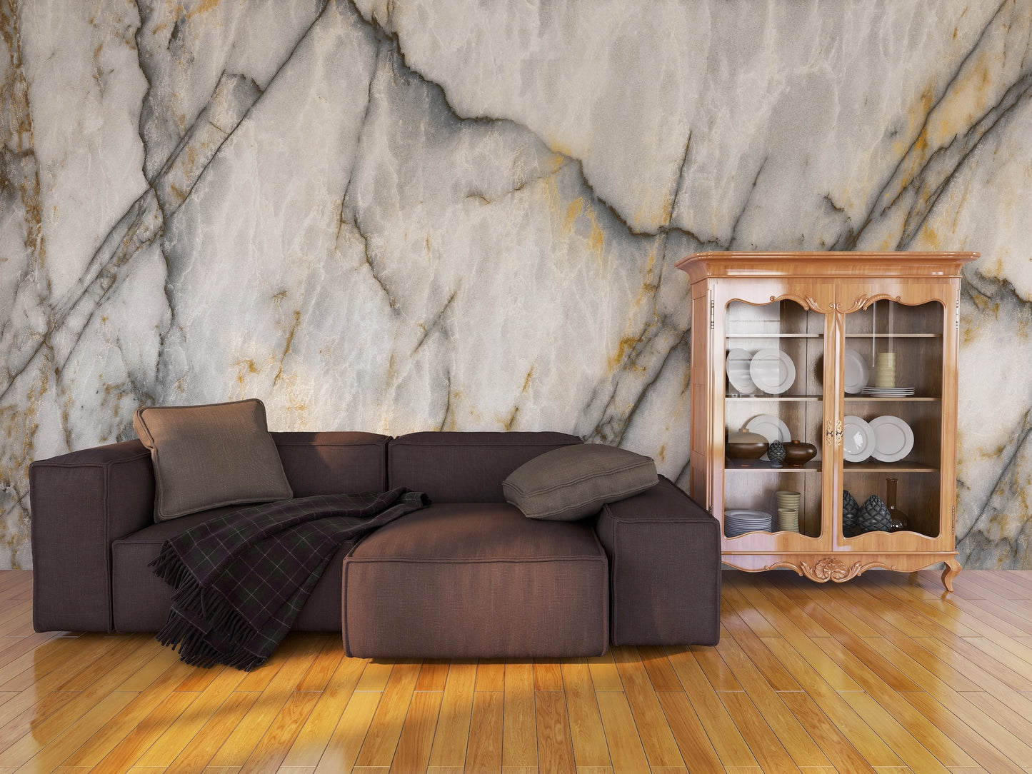 Mármol Gris Claro vetas Obscuras