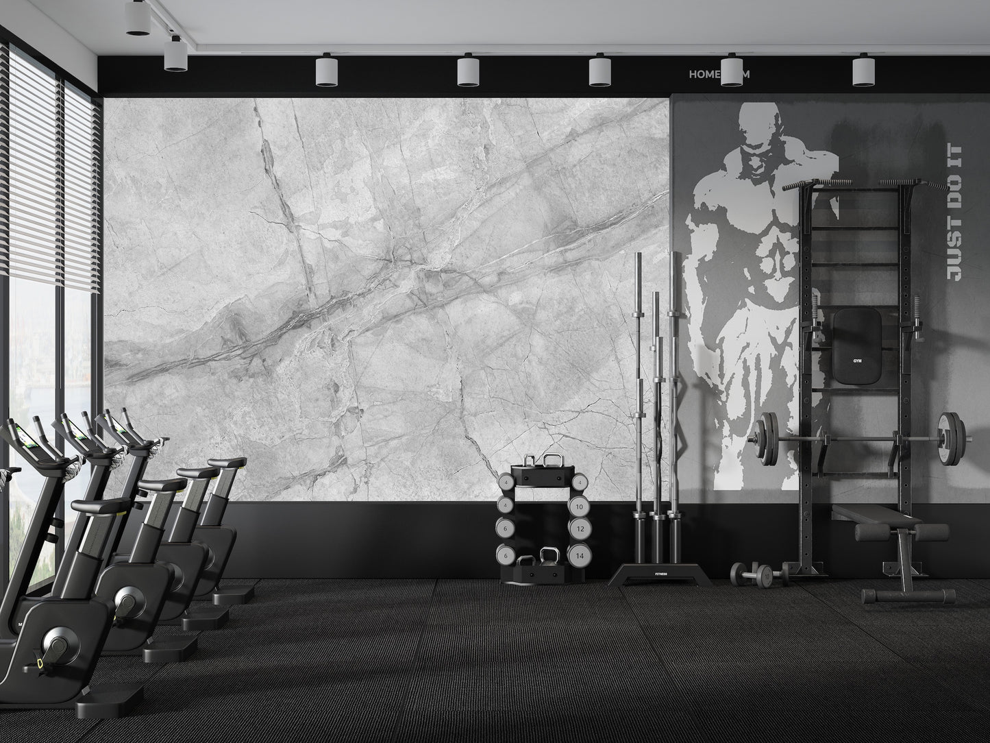 Elegante Muro Mármol Gris