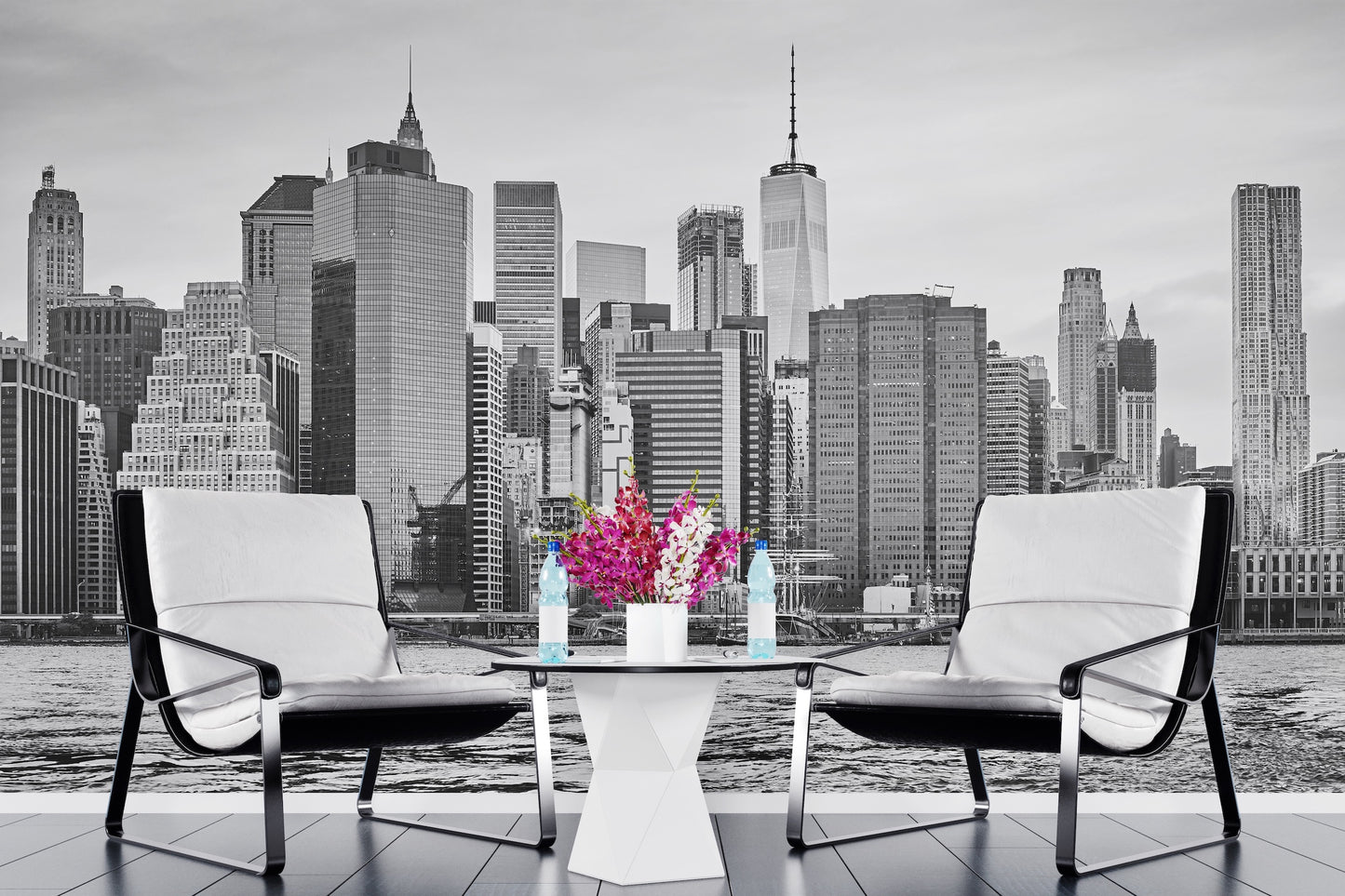 New York Skyline Black & White