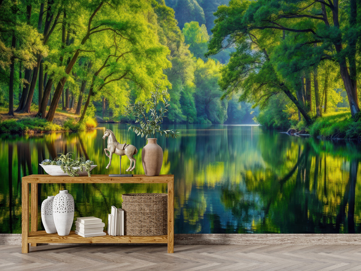 Paisaje Reflejo en el Lago