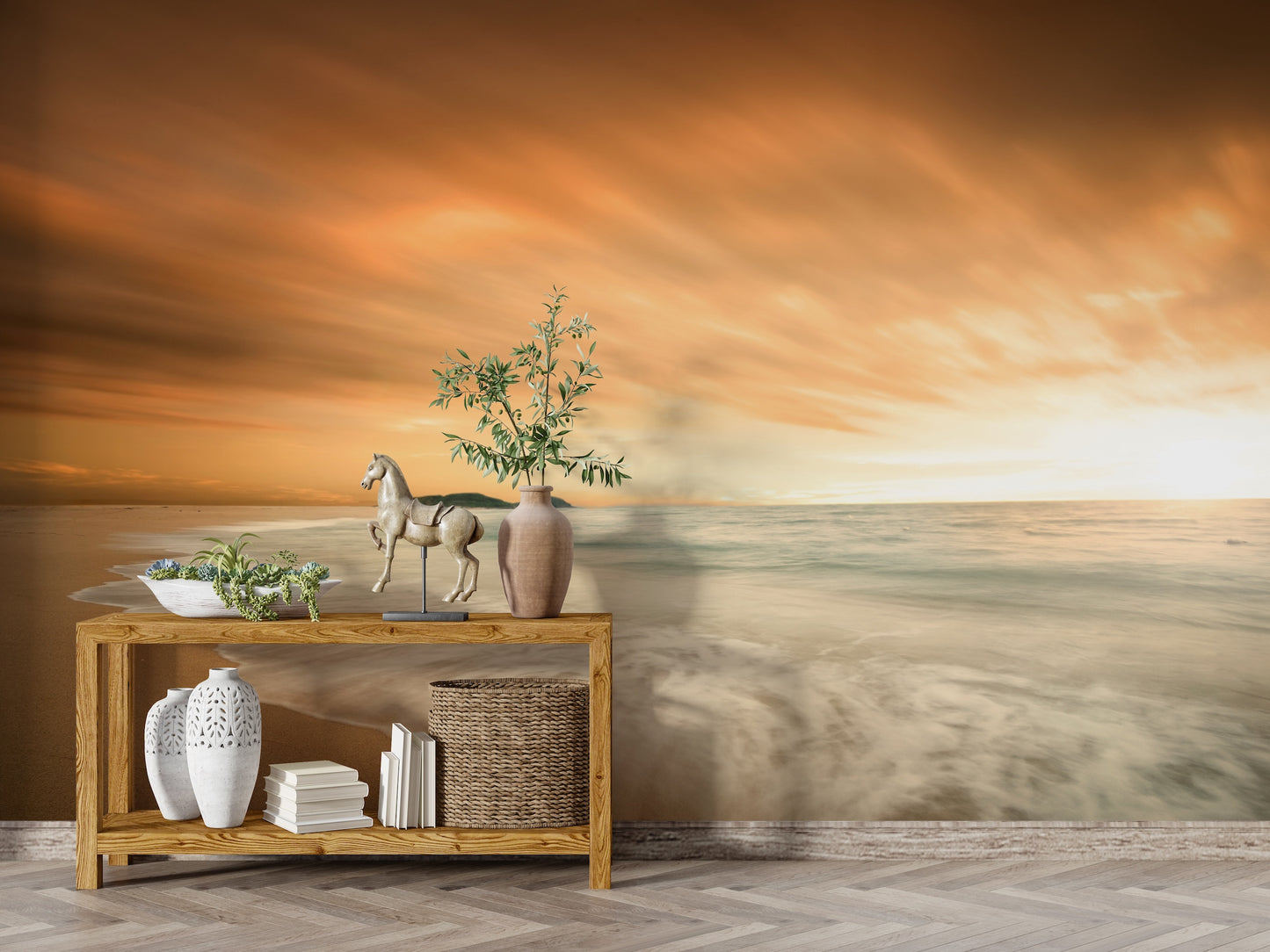 Paisaje Playa al Atardecer