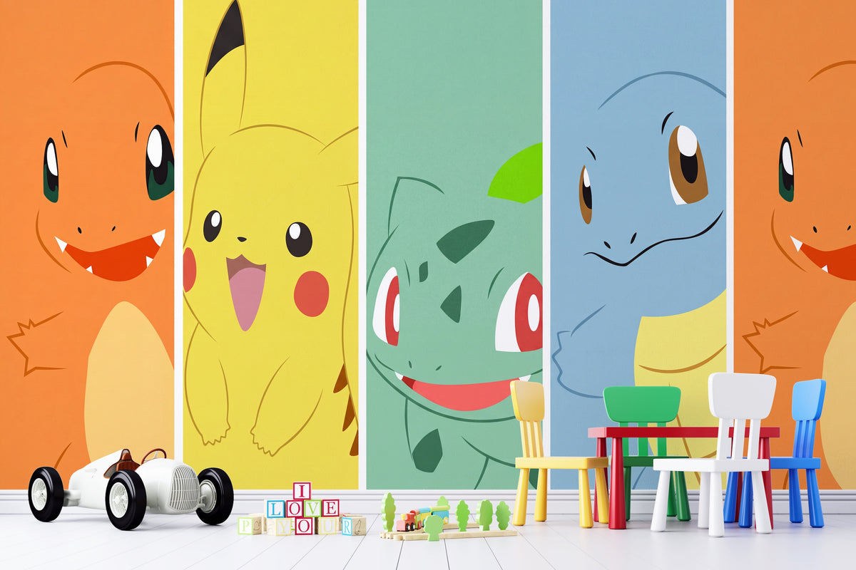 Pokemon Wall Characters Sketch