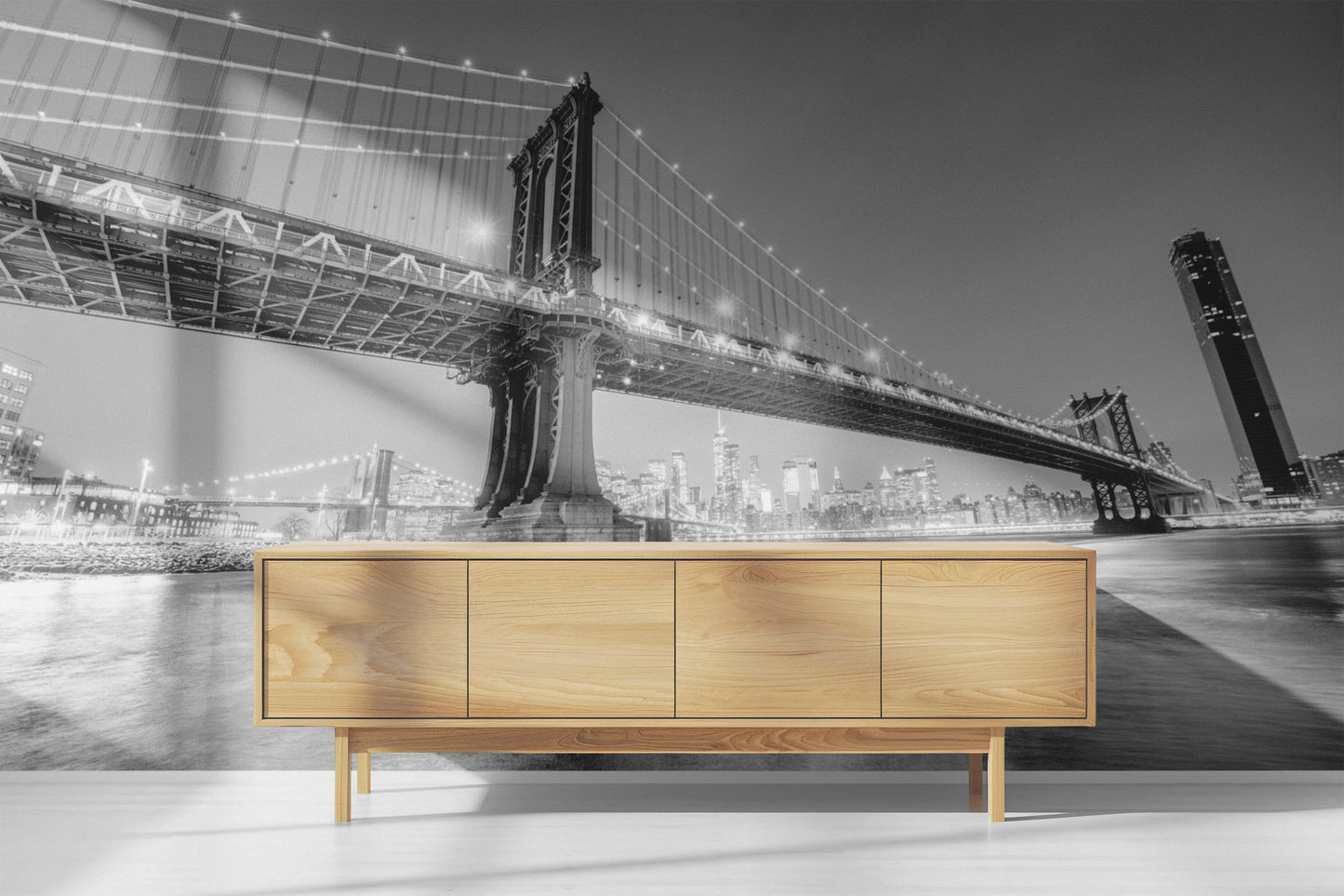 Black & White Brooklyn Bridge