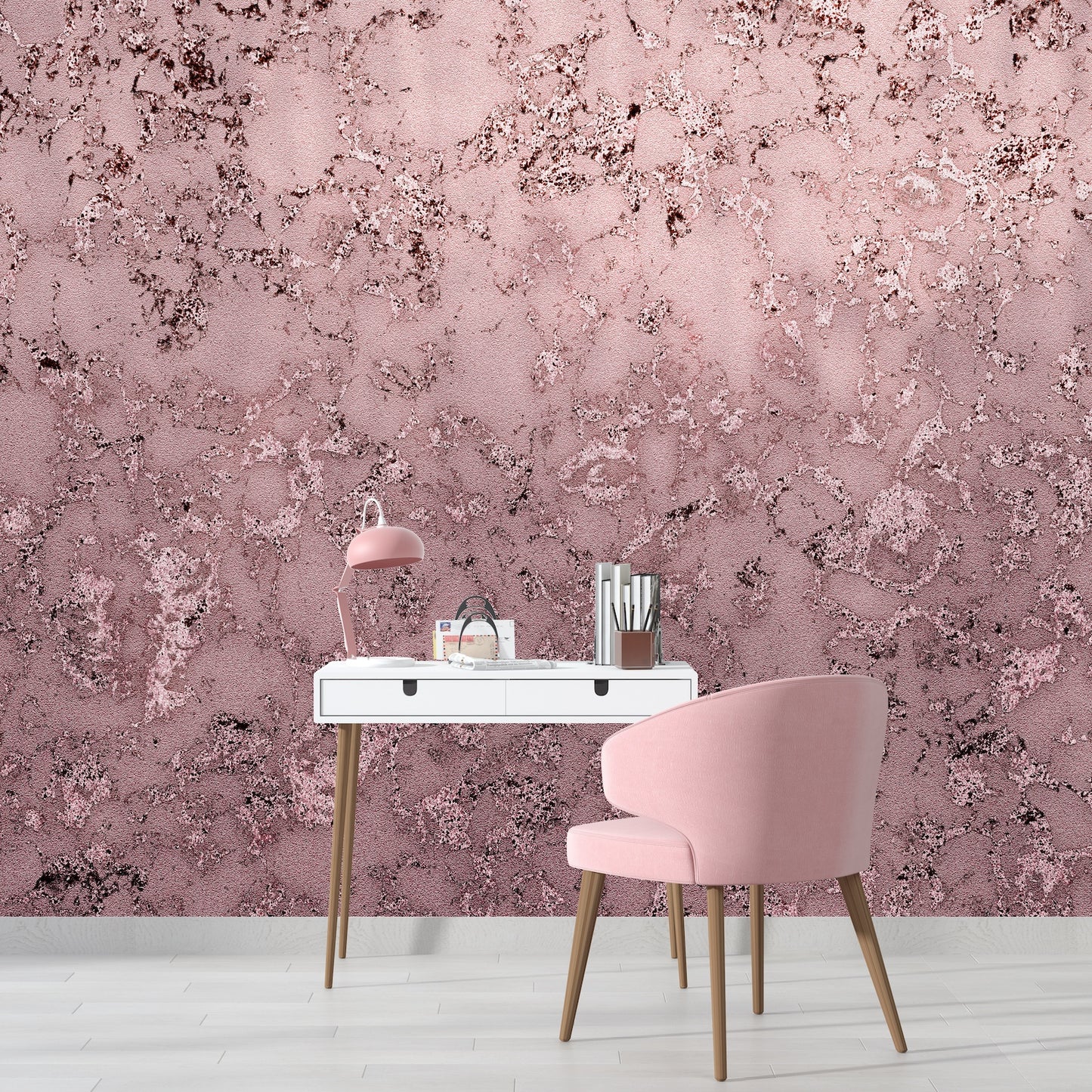 Rose Gold Rosa de Palo Estilo Metálico