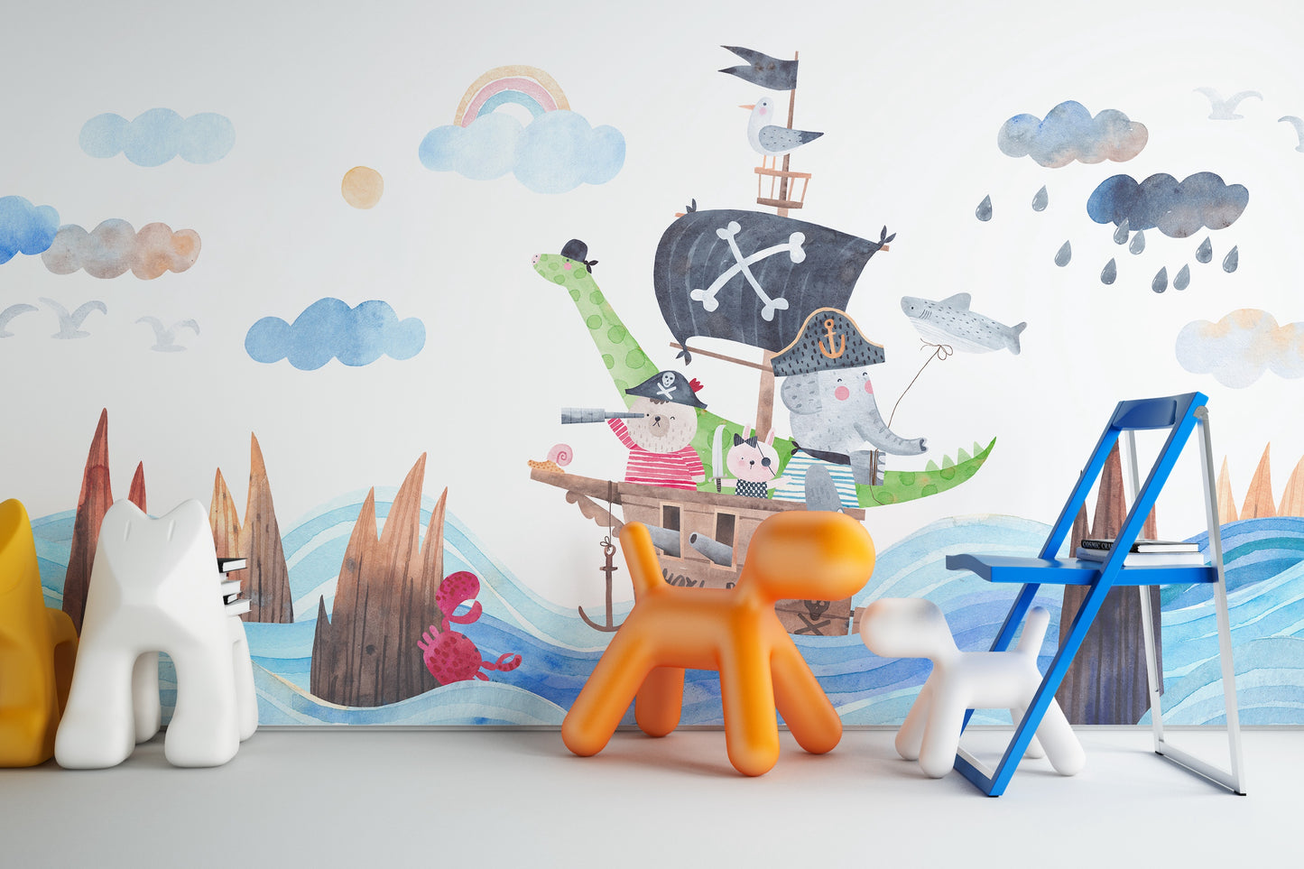 Barco Pirata y Animalitos