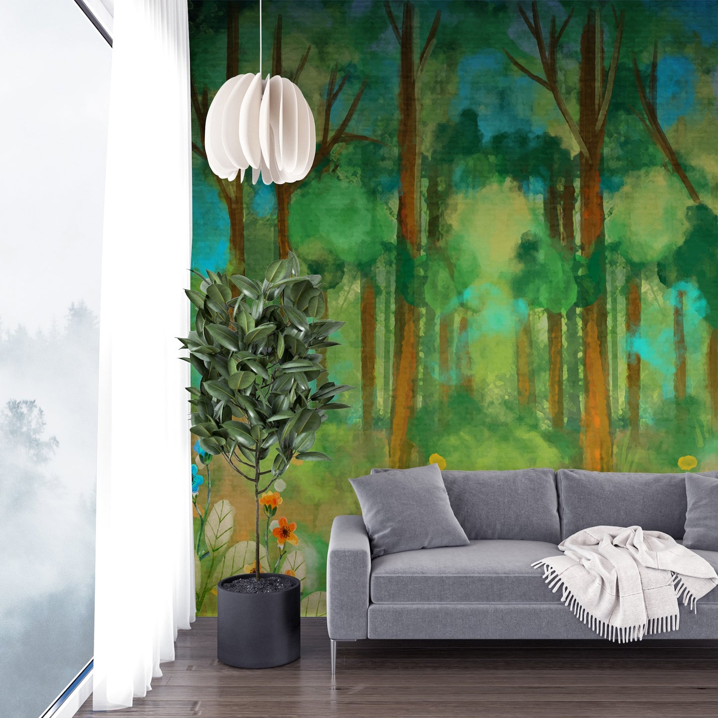 Watercolour Forest Willow