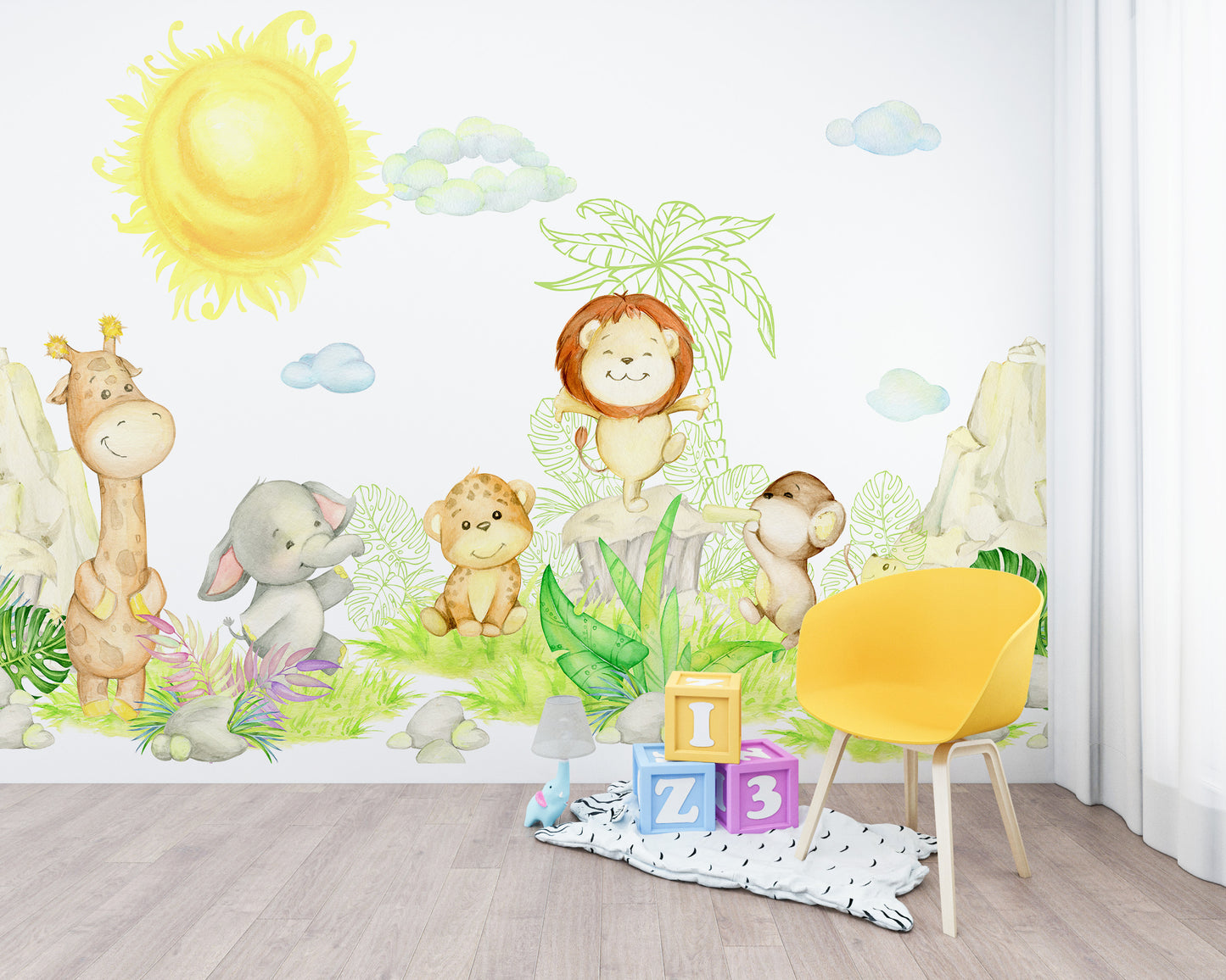 Cute Little Animals Watercolor