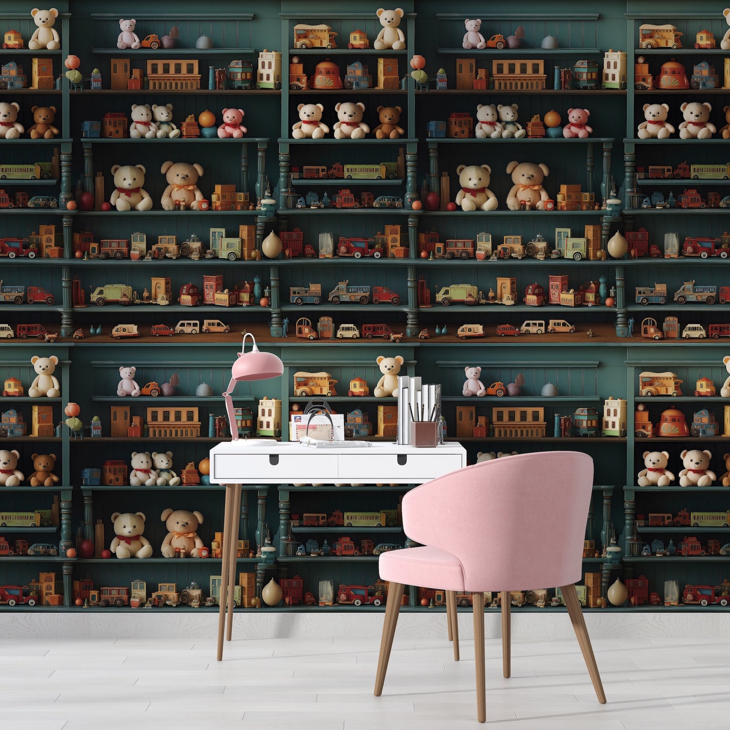 Repisas con Juguetes Antiguos