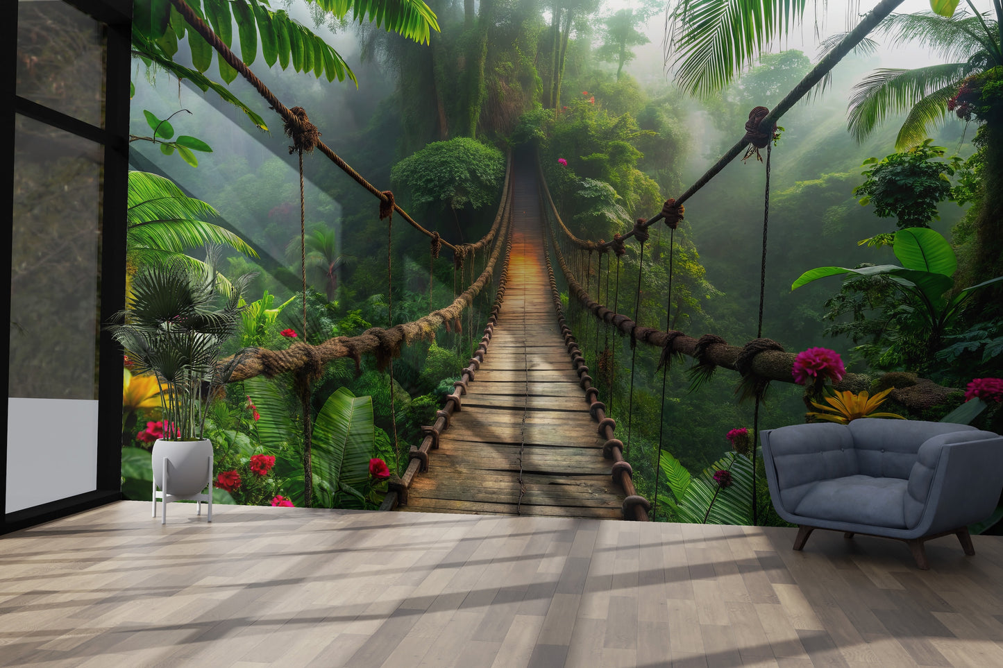 Puente Colgante en la Selva