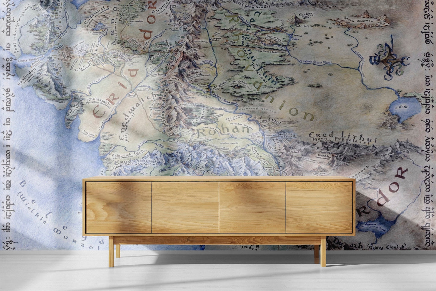 Lord of the Rings Middle Earth Map