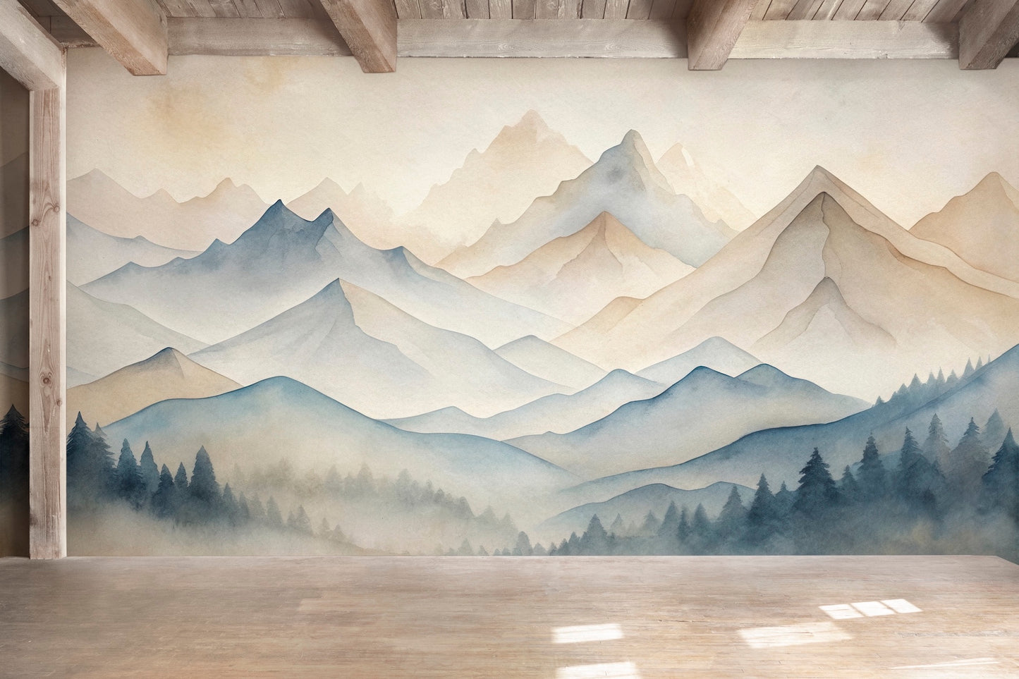 Arte Japonés Paisaje Acuarela I
