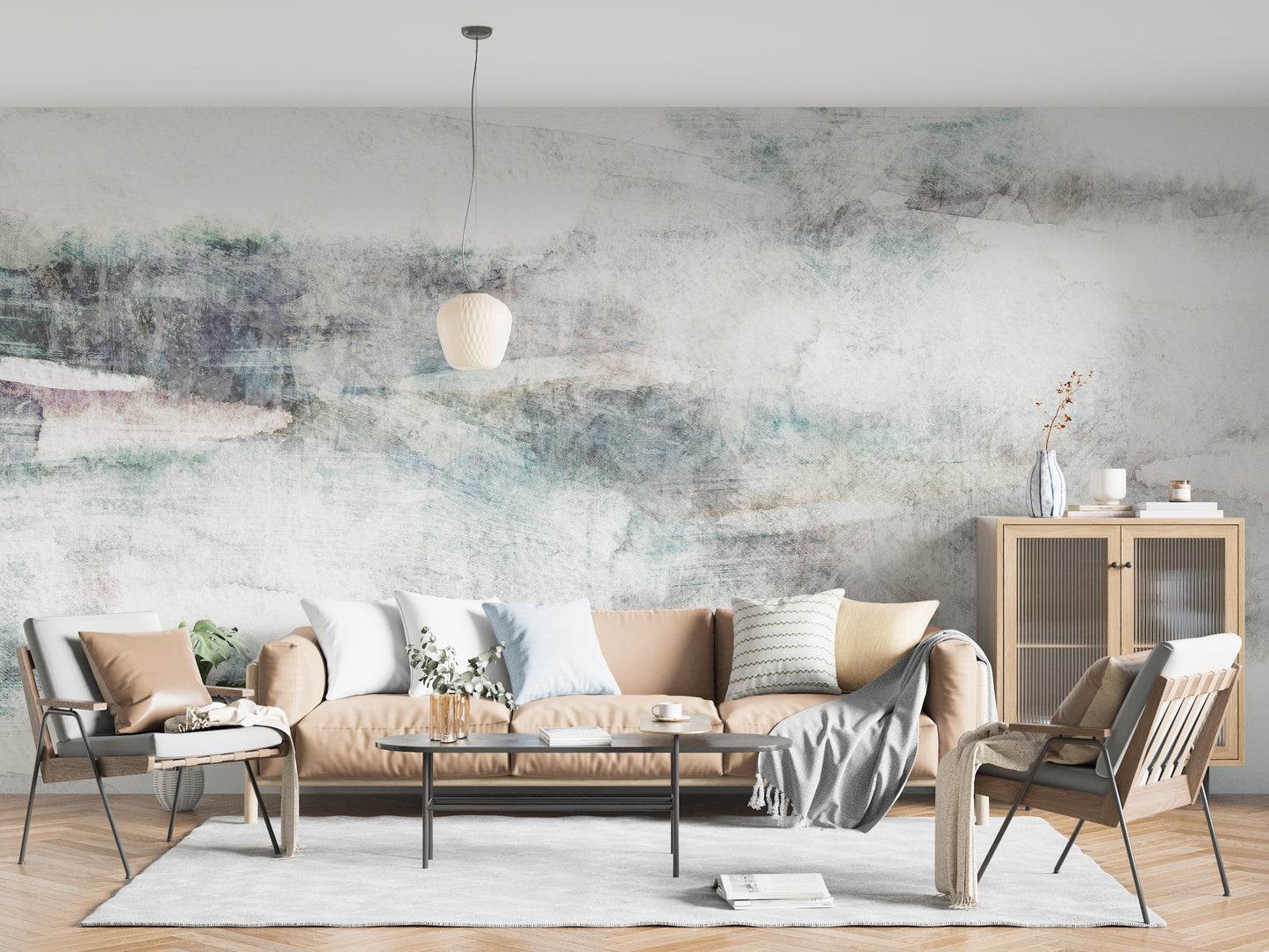 Green Tones Grunge Wall