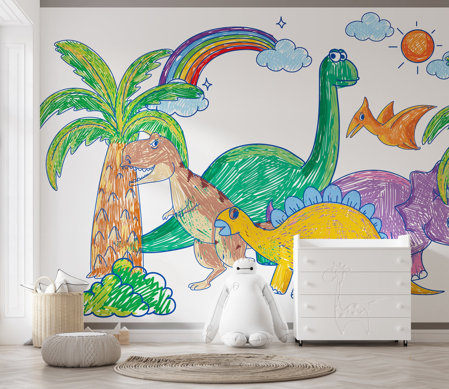 Dinosaurios de Crayones