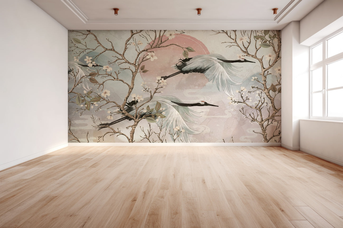 Ilustración Vintage Paisaje Japonés