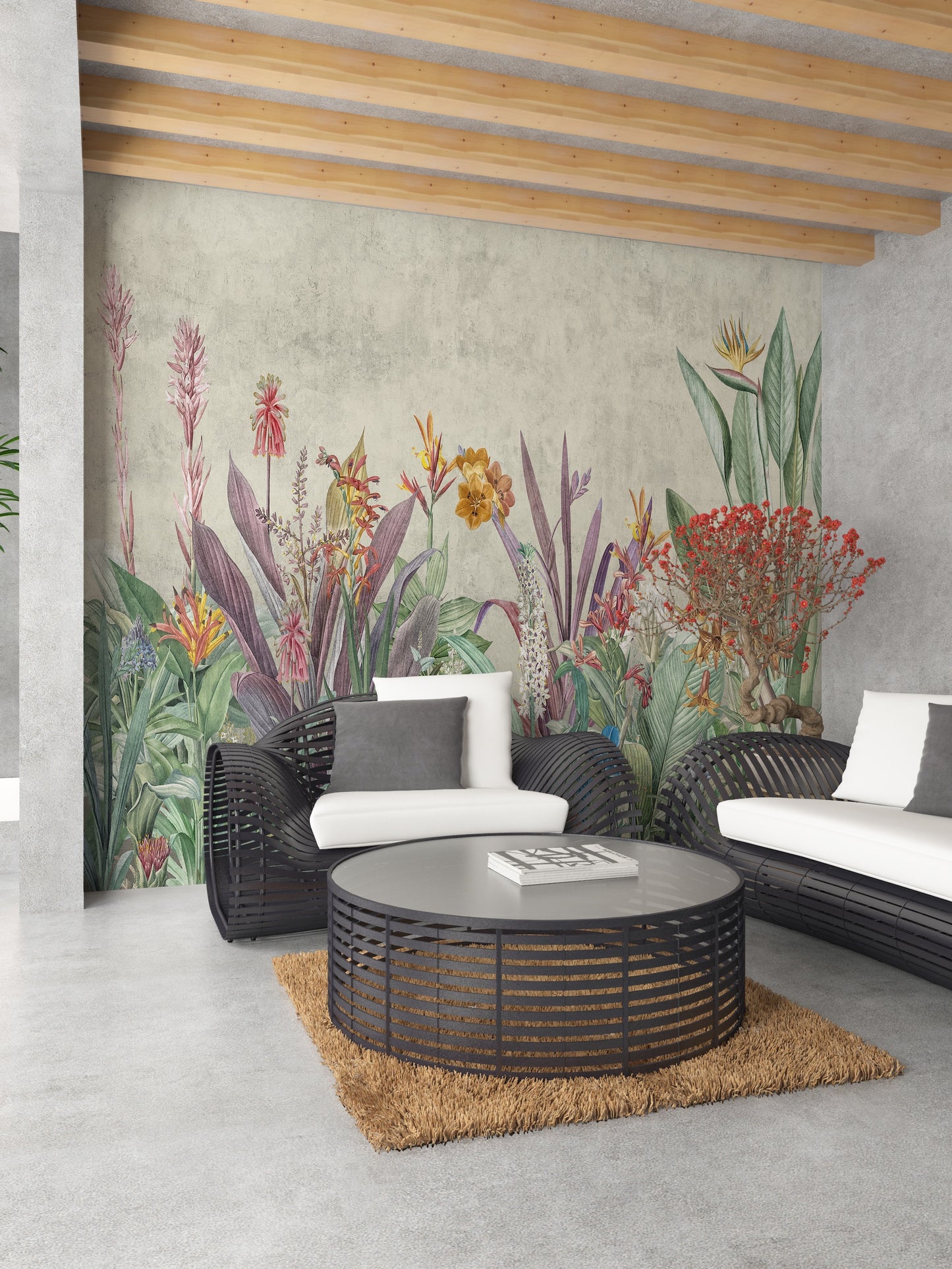 Ave de Paraíso y Plantas Tropicales