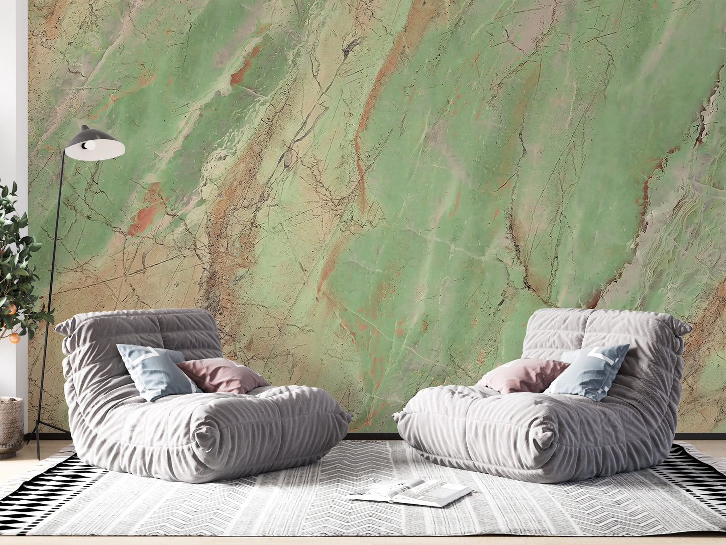 Acid Emerald Green Marble